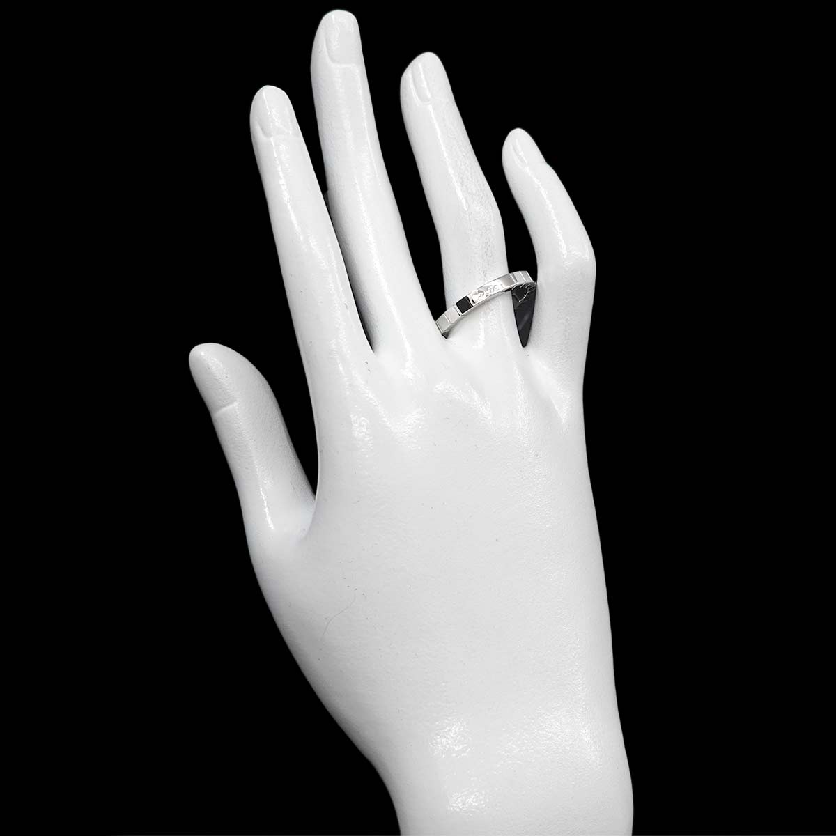 Laniere Ring 18K White Gold 750 Size63 10.25(US)