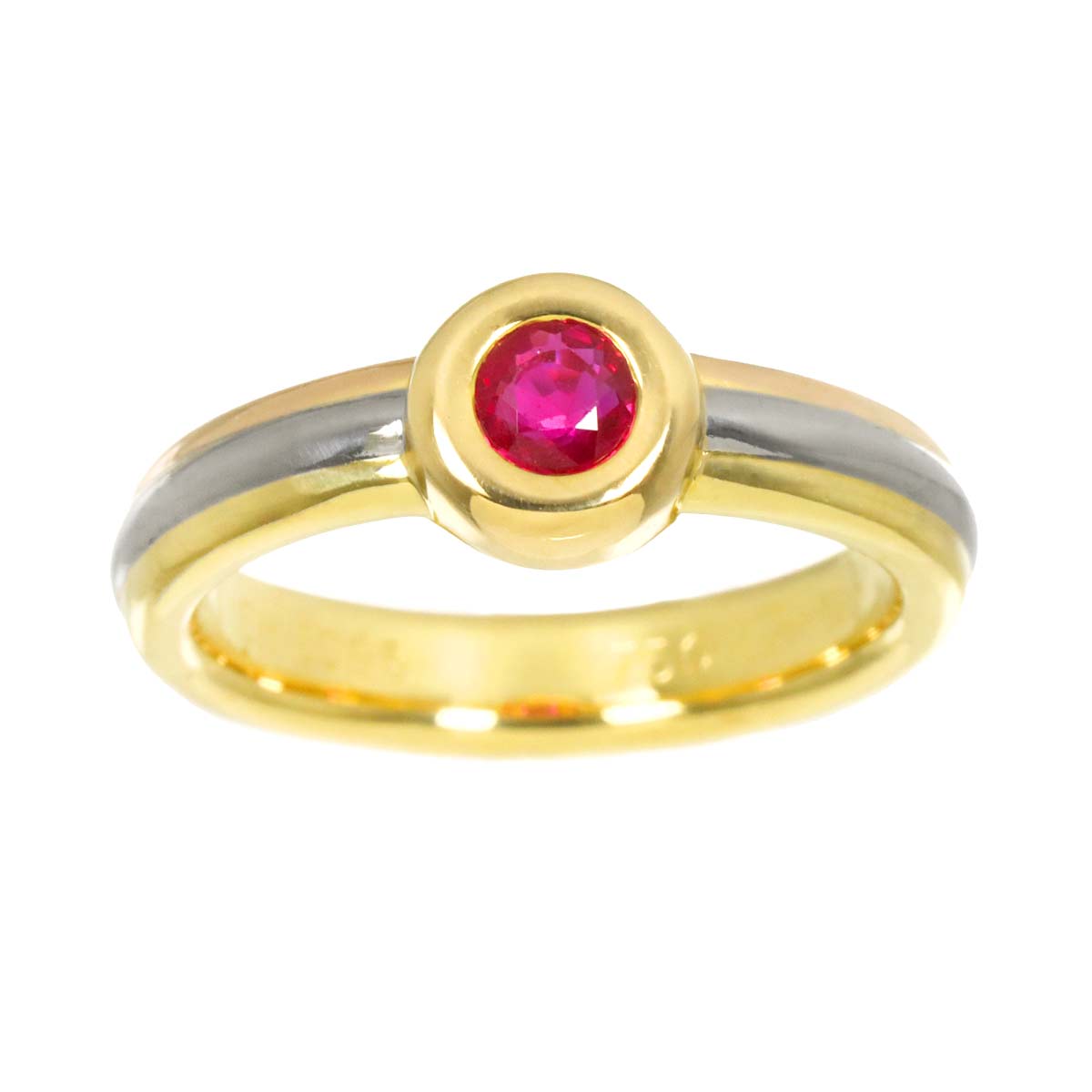 Ruby Ring 18K YG WG PG 750 Size46 3.75(US)