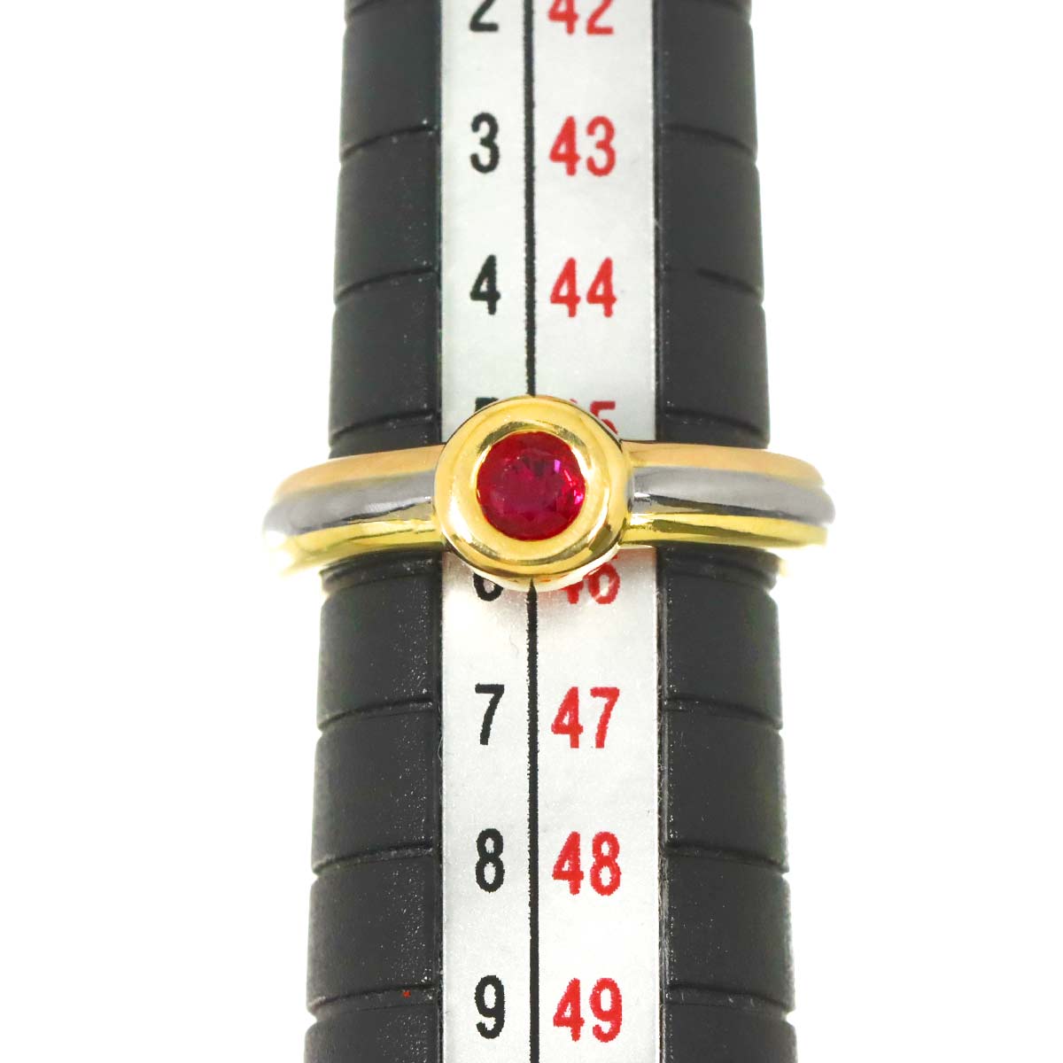 Ruby Ring 18K YG WG PG 750 Size46 3.75(US)