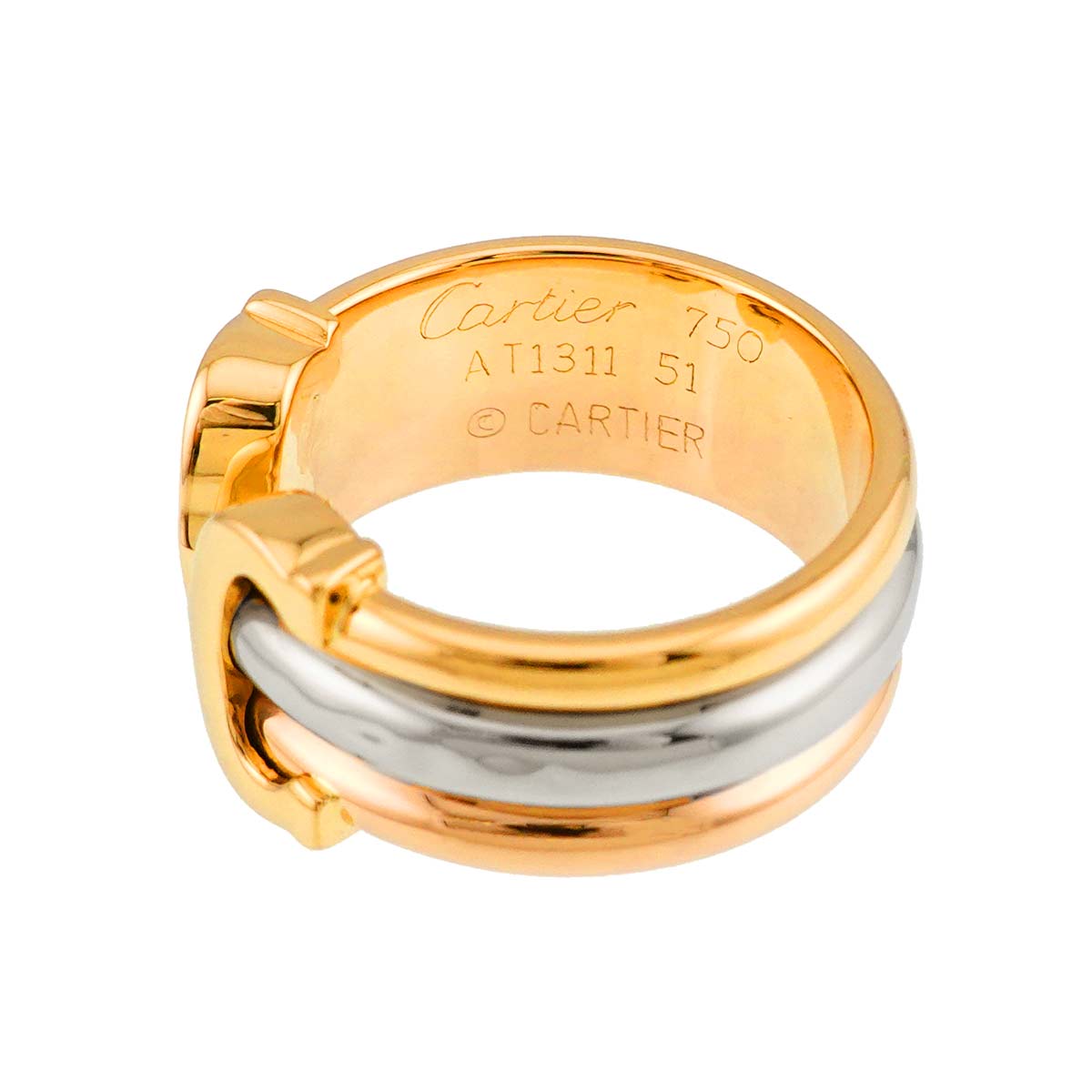 C2 Ring 18K YG WG PG 750 Size51 Size6(US)