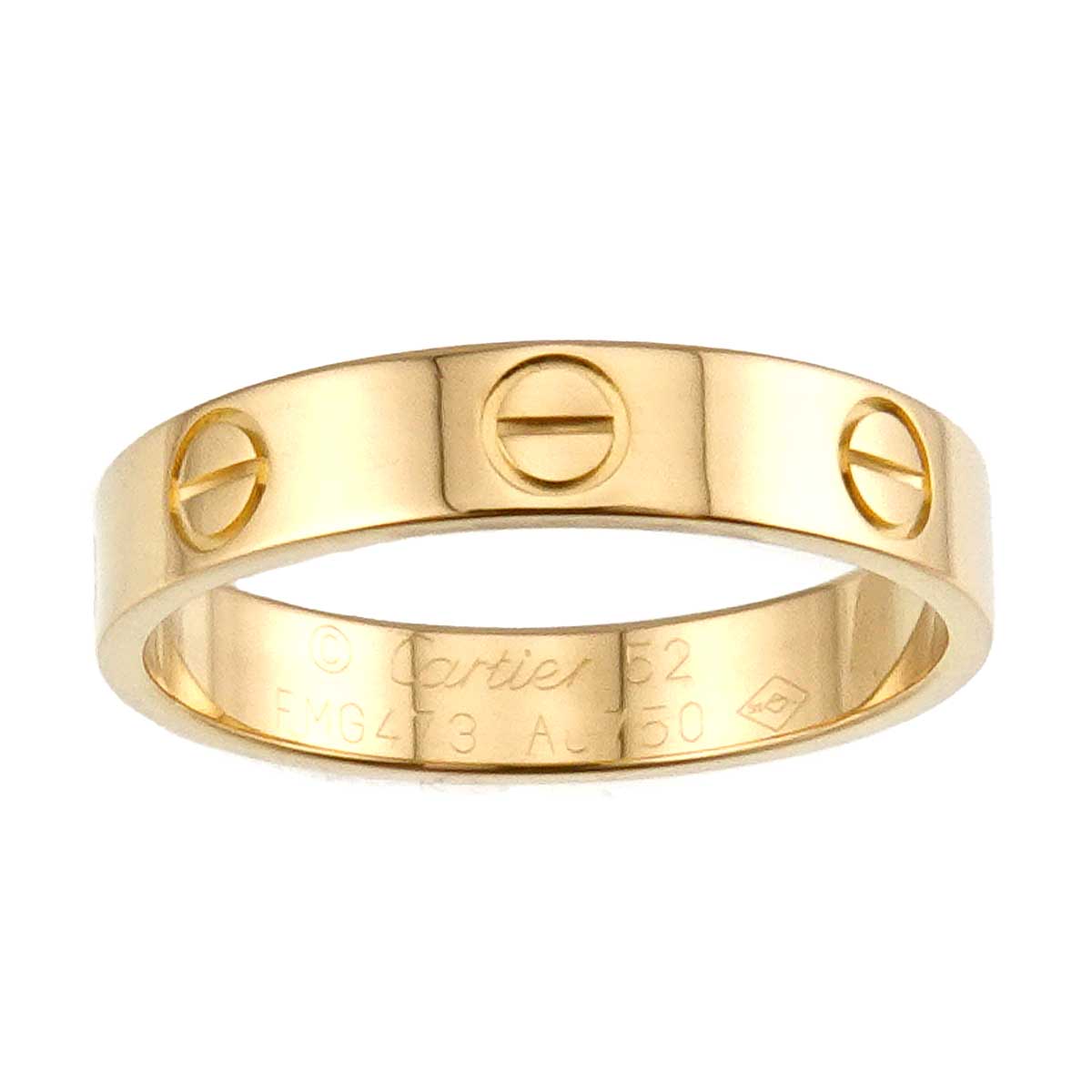 Mini Love Ring 18K Yellow Gold 750 size52 5.75-6(US)