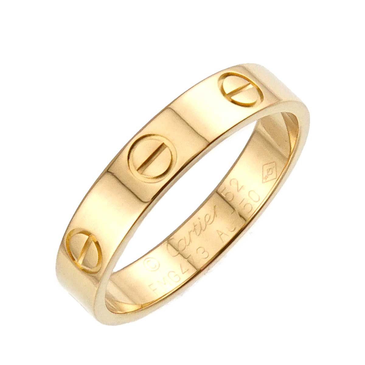 Mini Love Ring 18K Yellow Gold 750 size52 5.75-6(US)