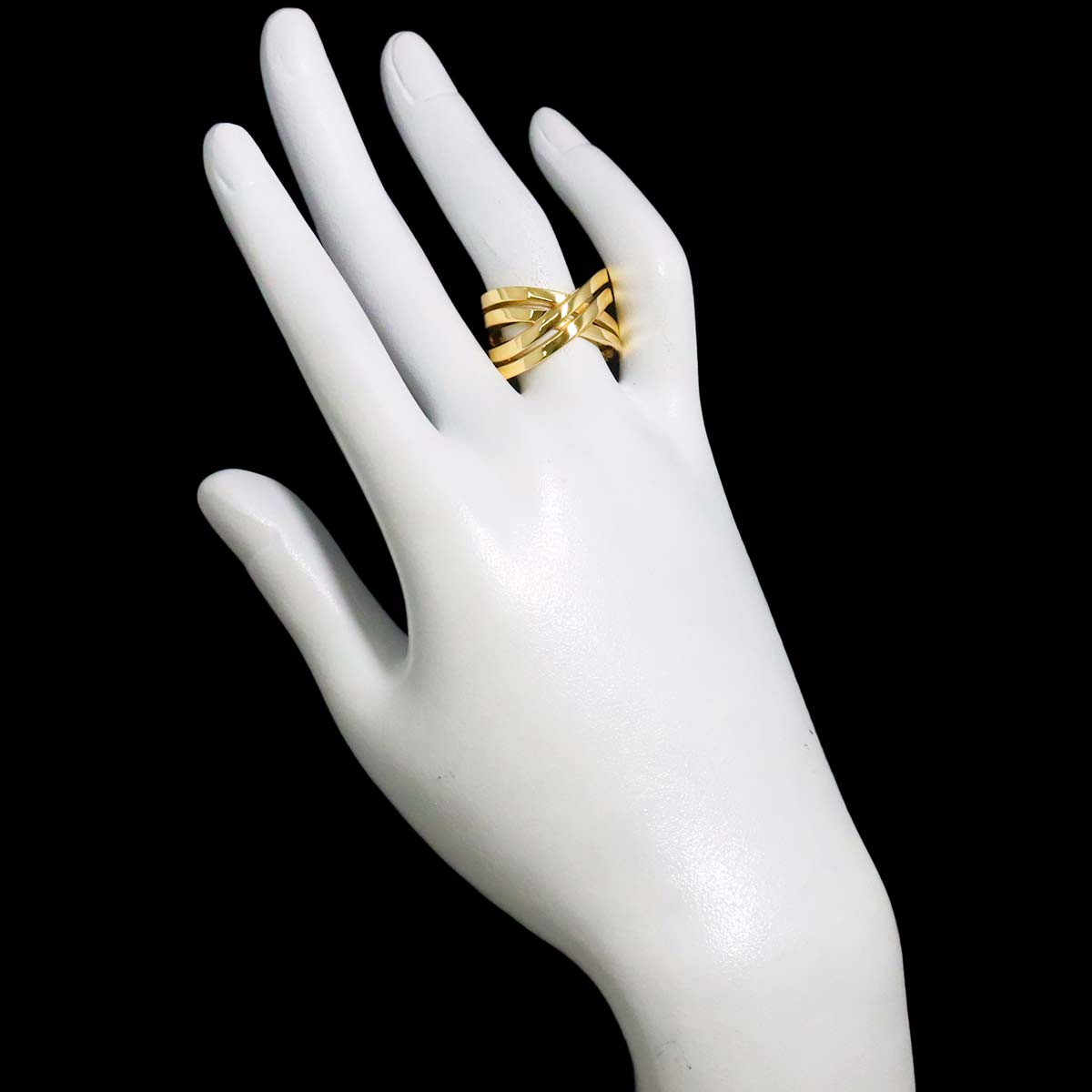 Ring 18K Yellow Gold 750 Size7.75-8(US))