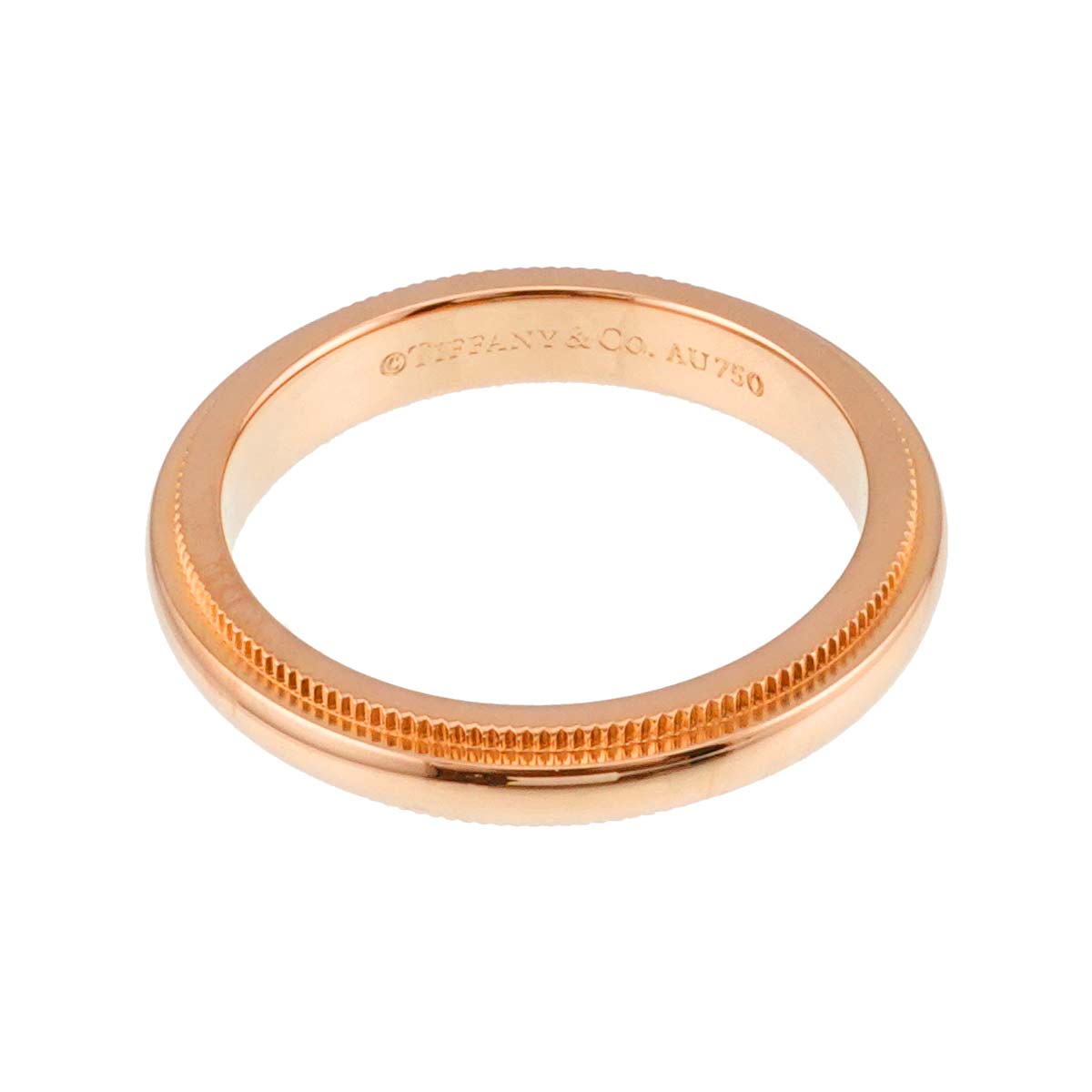 Milgrain Ring 18K Pink Gold 750 Size4.5-4.75(US)