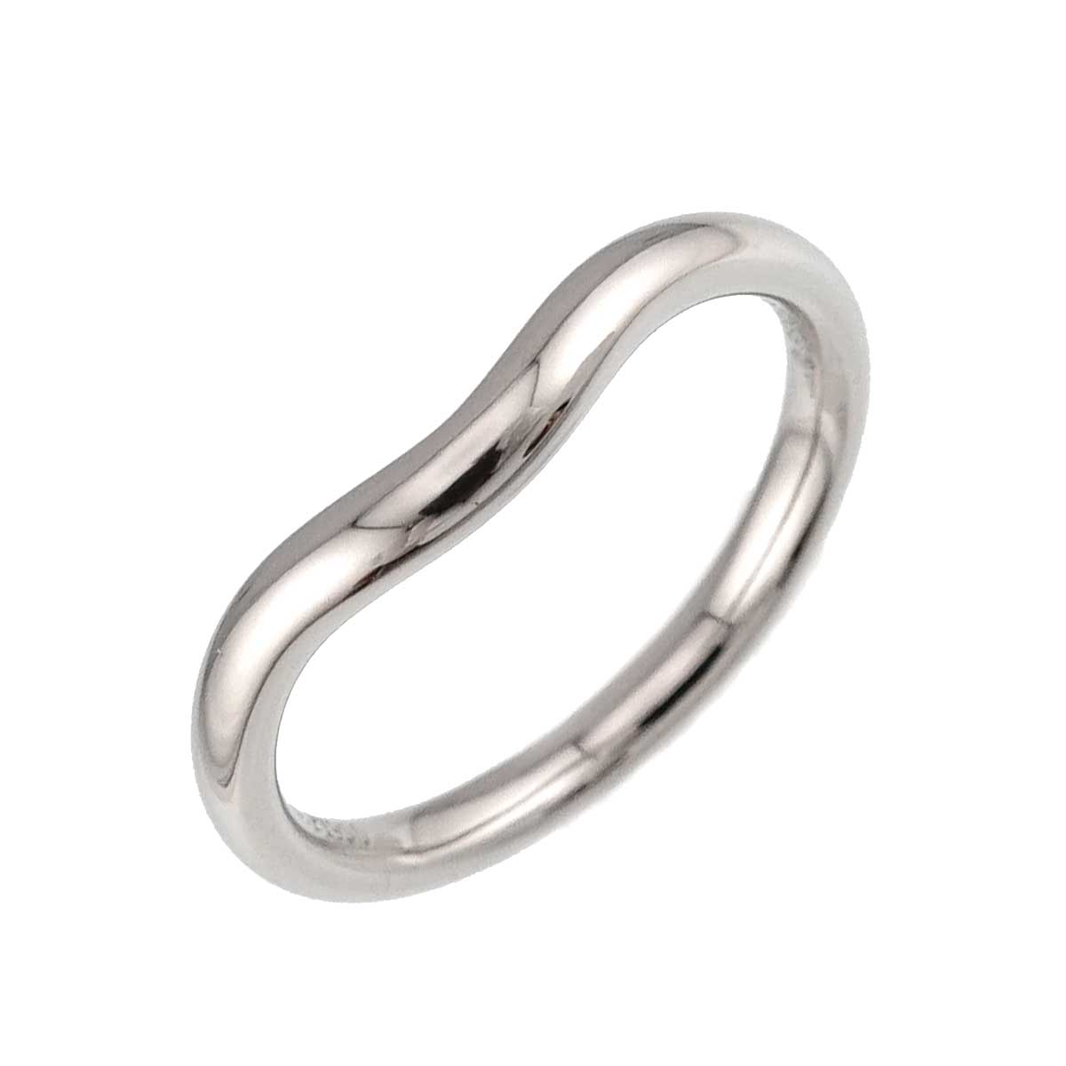 Curved Band Ring Platinum size4-4.5(US)