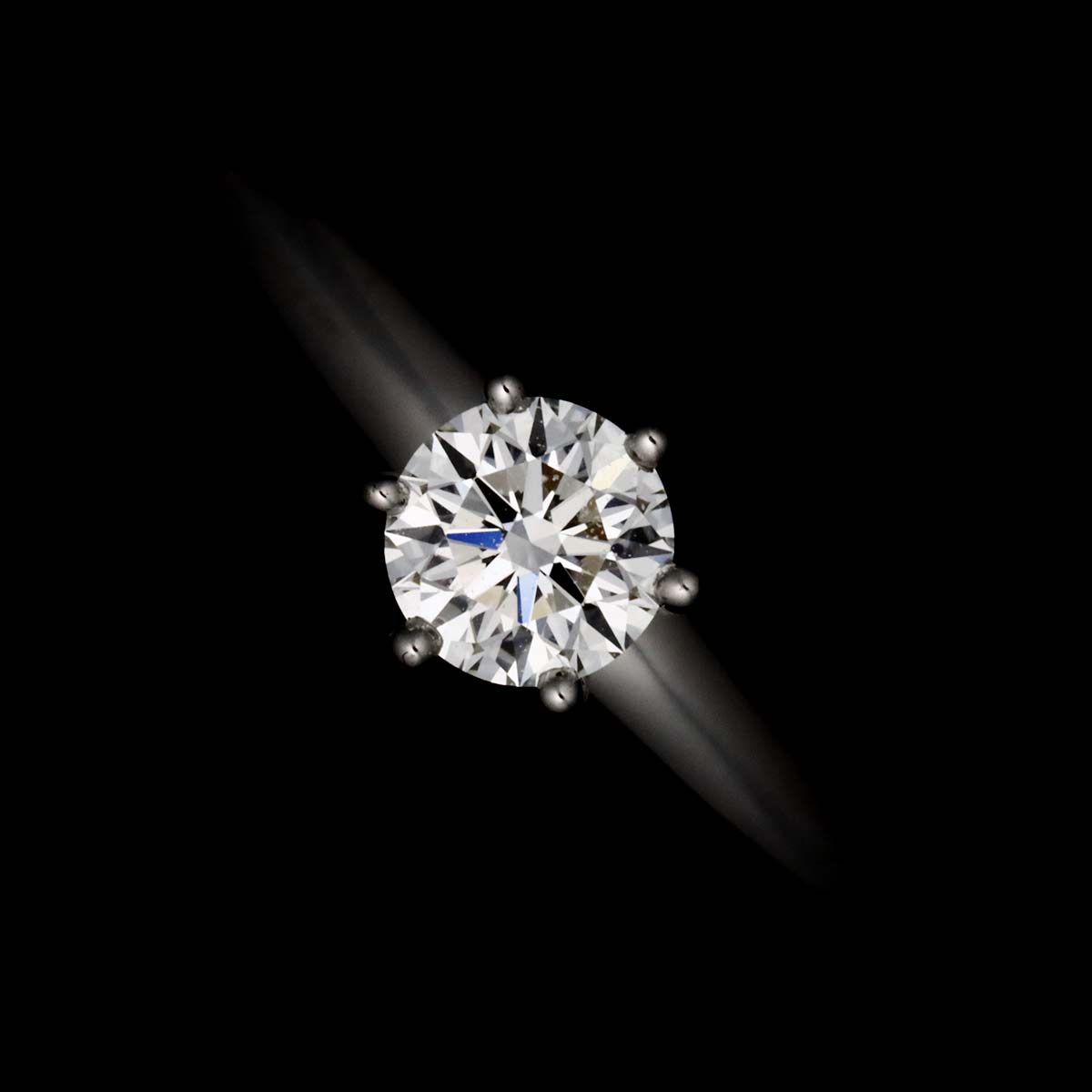 Diamond 0.22ct H/VVS2/EX Ring Platinum Size3.75-4(US)