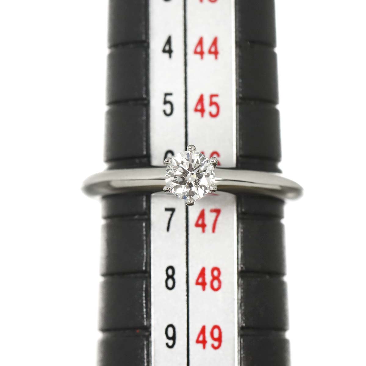 Diamond 0.22ct H/VVS2/EX Ring Platinum Size3.75-4(US)