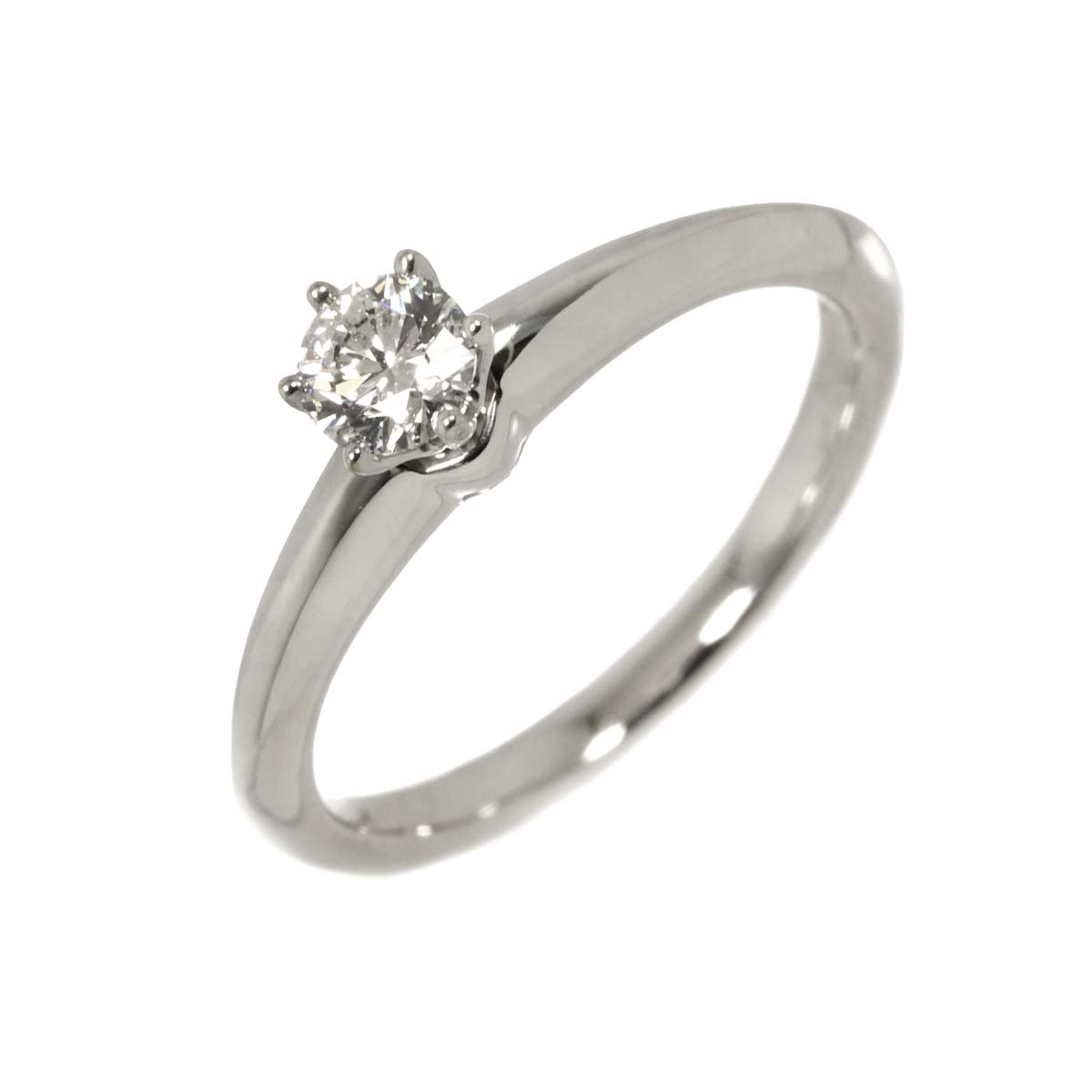 Diamond 0.22ct H/VVS2/EX Ring Platinum Size3.75-4(US)