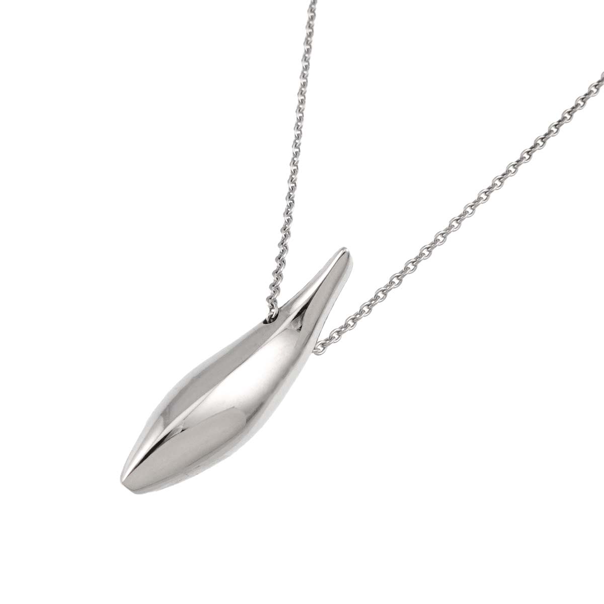 Frank Gehry Fish Necklace 18K White Gold 750