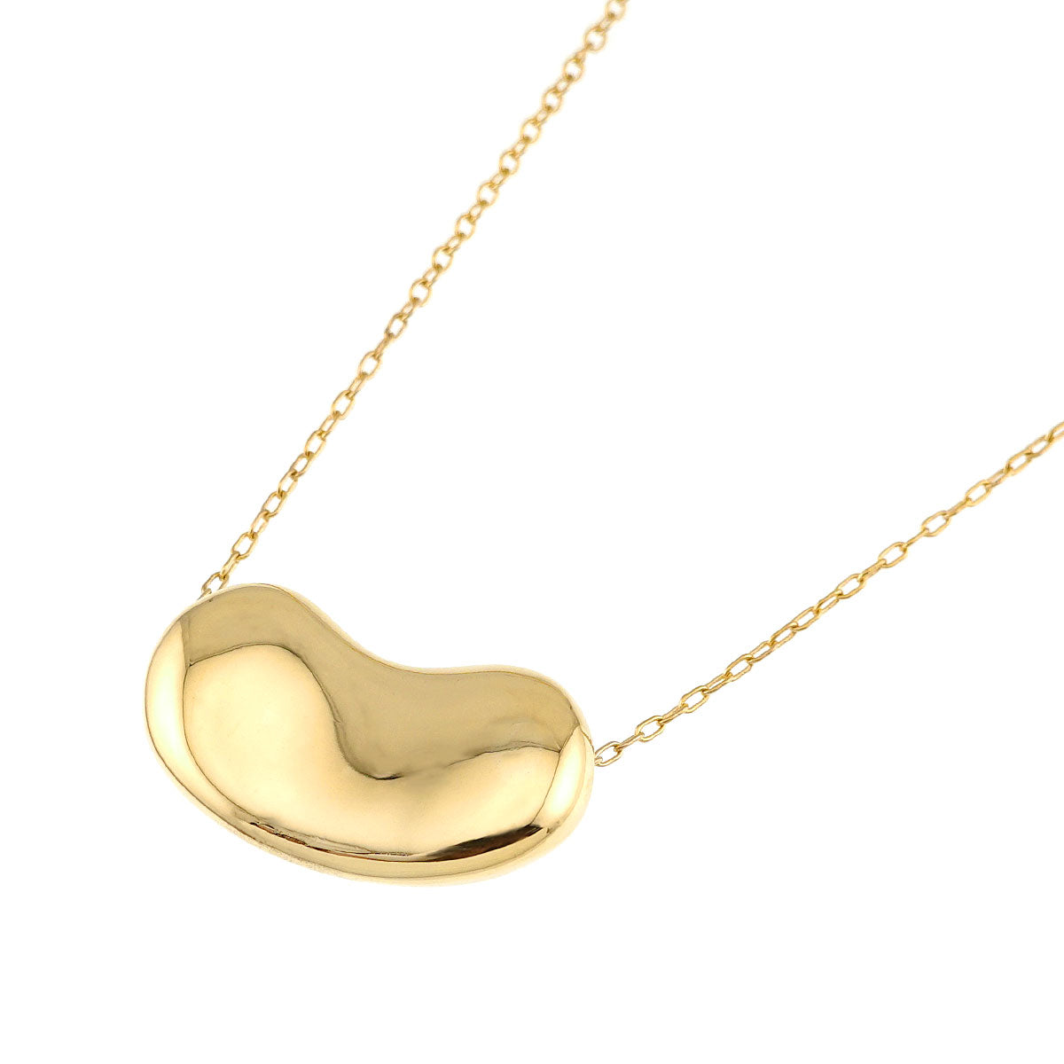 Bean Long Necklace 18K Yellow Gold 750