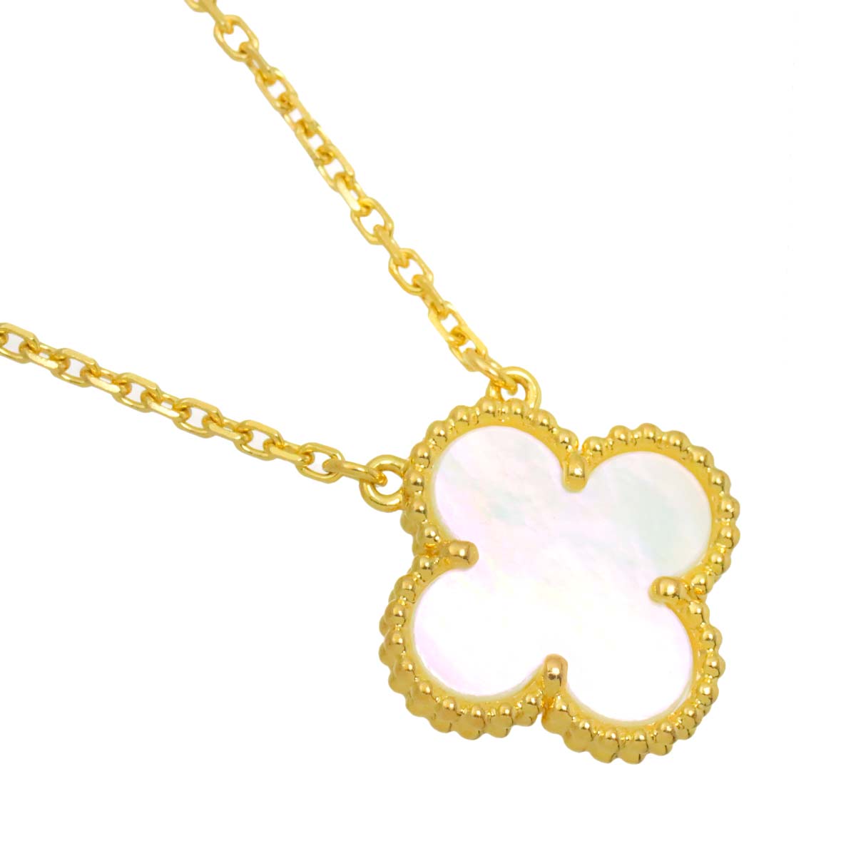 Vintage Alhambra MOP Necklace 18K YG 750