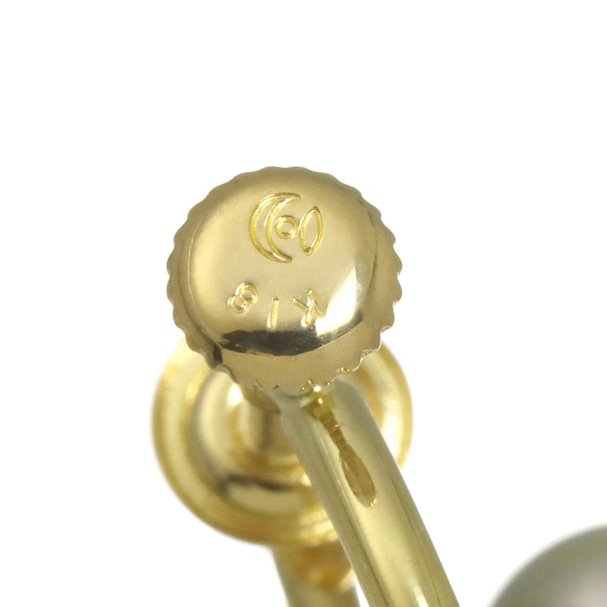 Akoya Pearl 7.5-6.3mm Earrings 18K YG 750