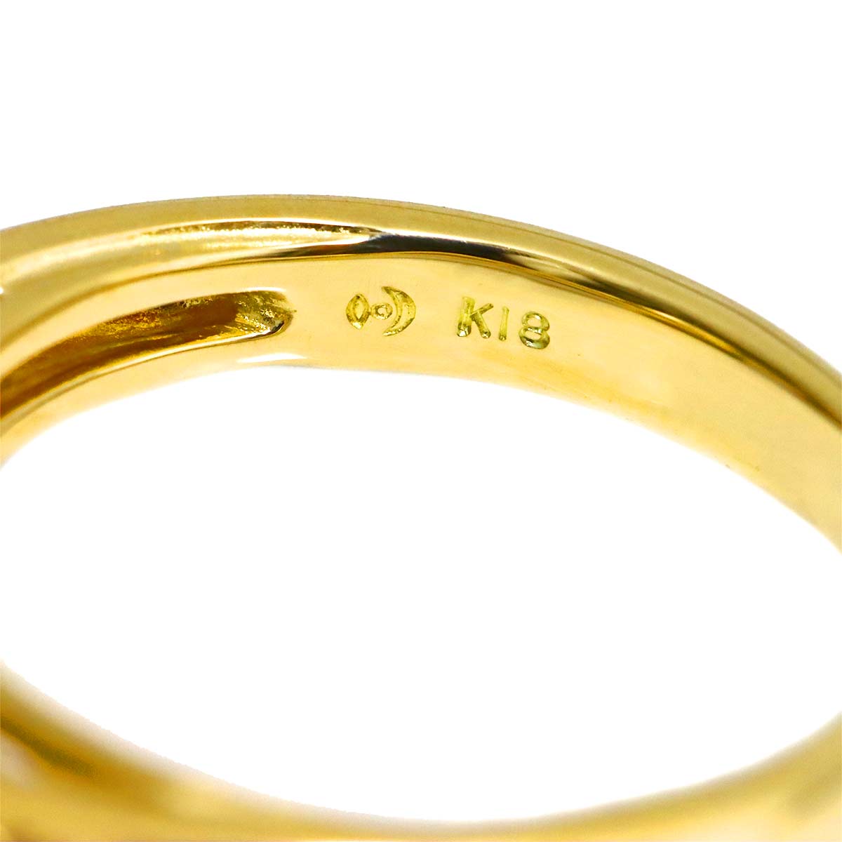 South Sea pearl 10.0mm Diamond Ring 18K YG 750 6(US)