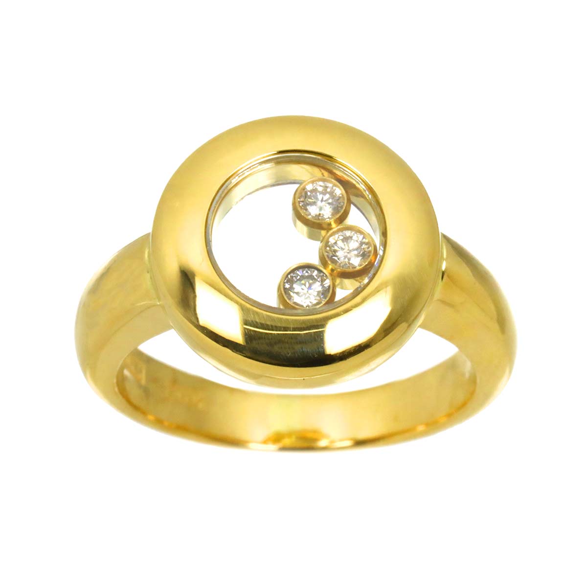 Happy Diamond Diamond Ring 18K YG 750 Size5.25(US)