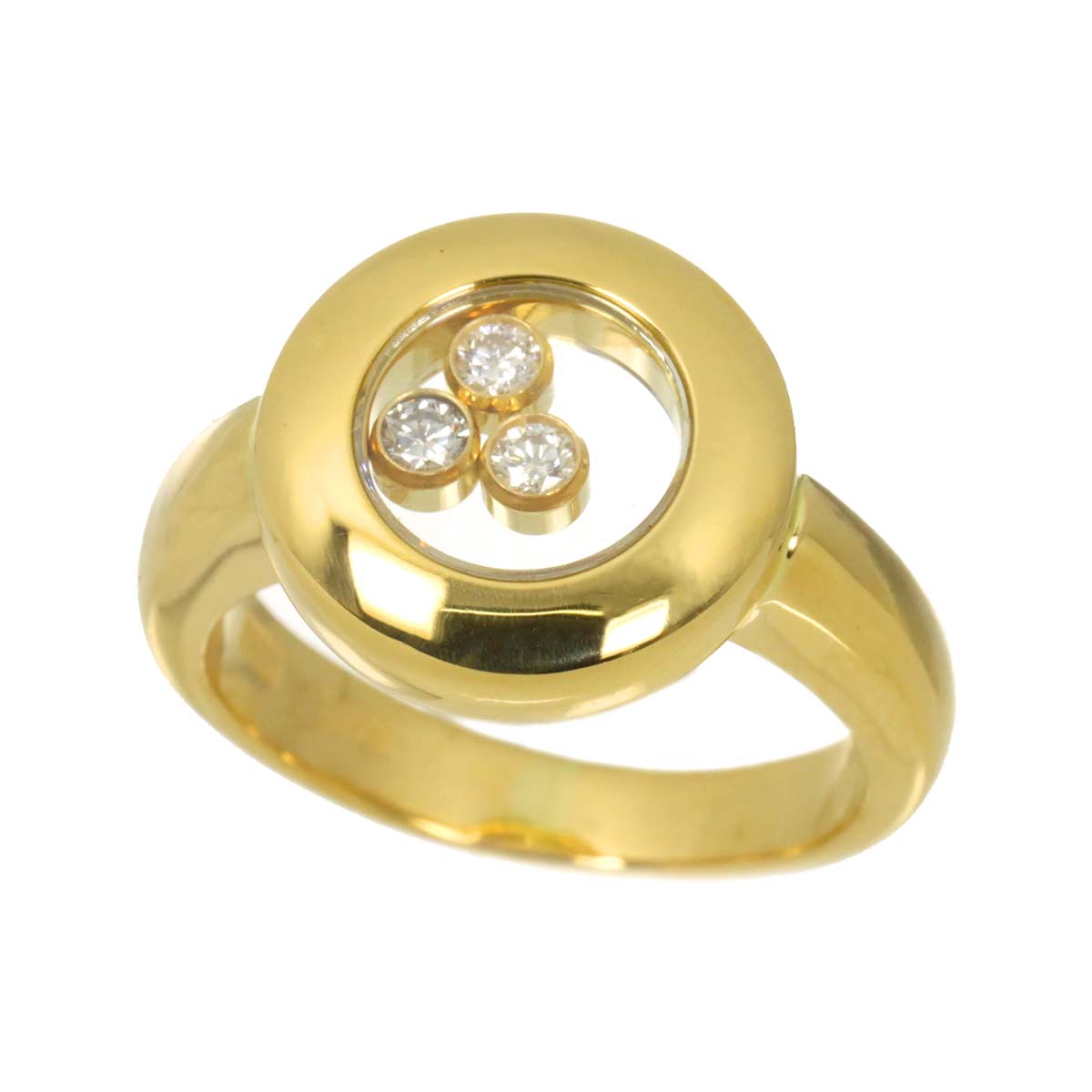 Happy Diamond Diamond Ring 18K YG 750 Size5.25(US)
