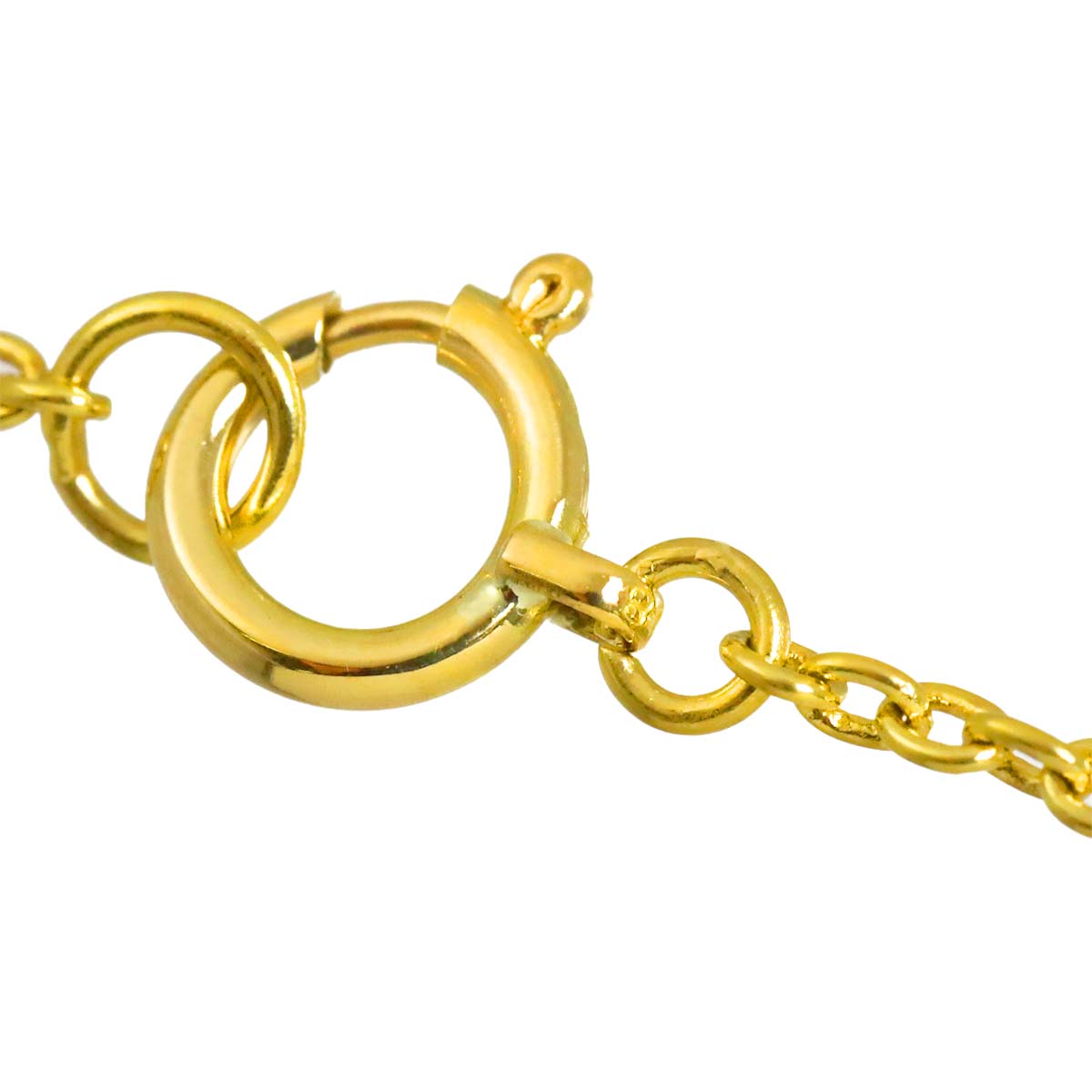 Logo Diamond Necklace 18K Yellow Gold 750