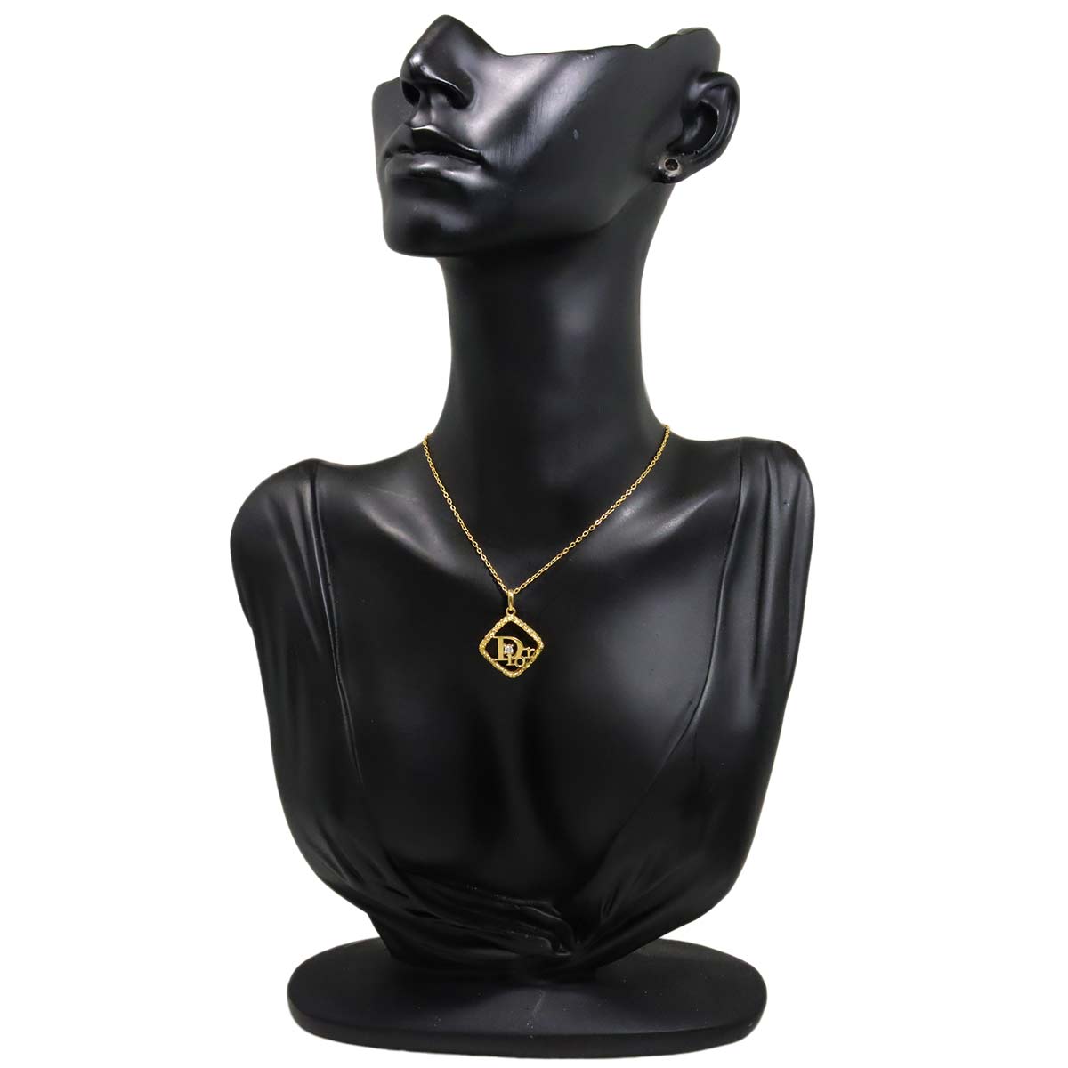 Logo Diamond Necklace 18K Yellow Gold 750