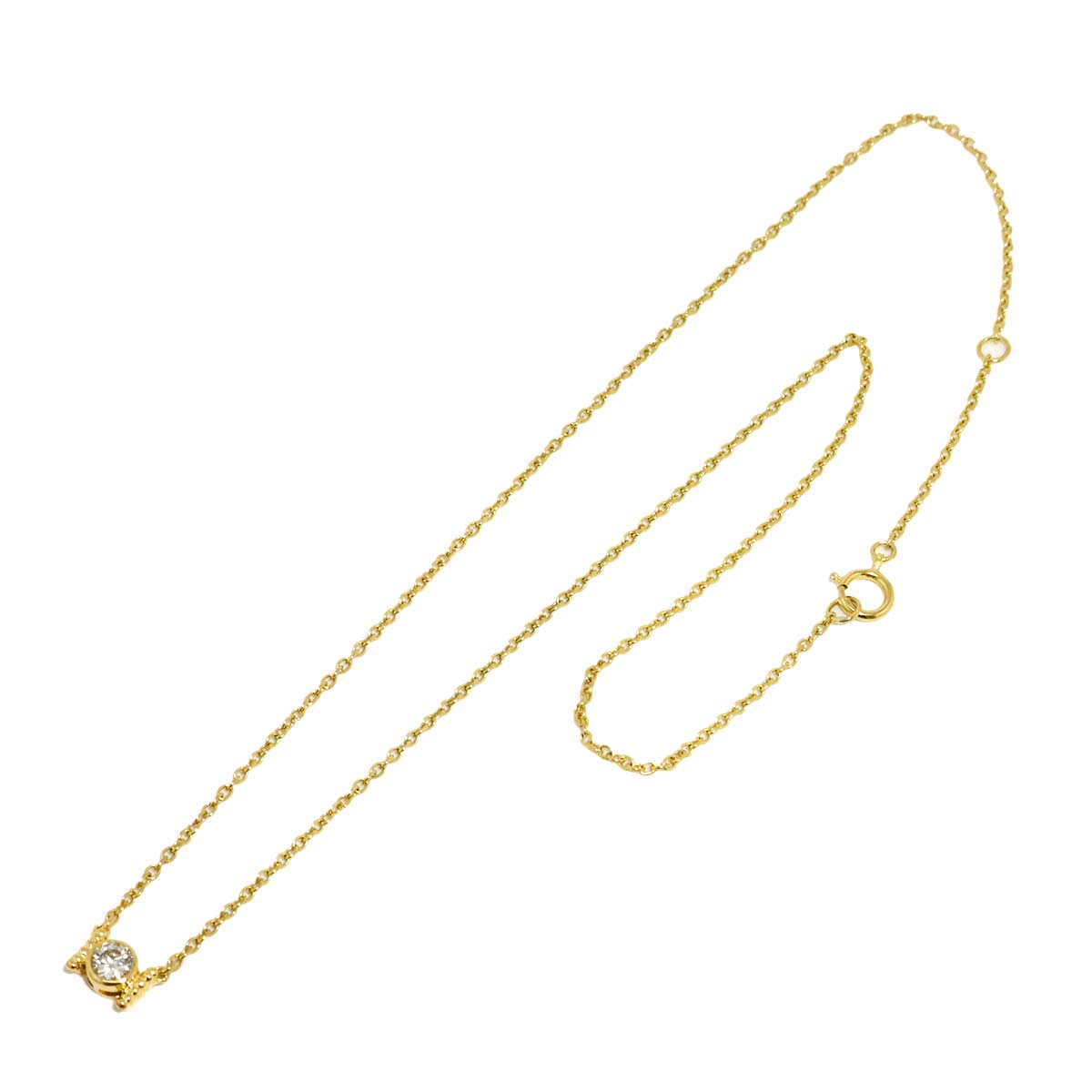 Diamond Necklace 18K Yellow Gold 750