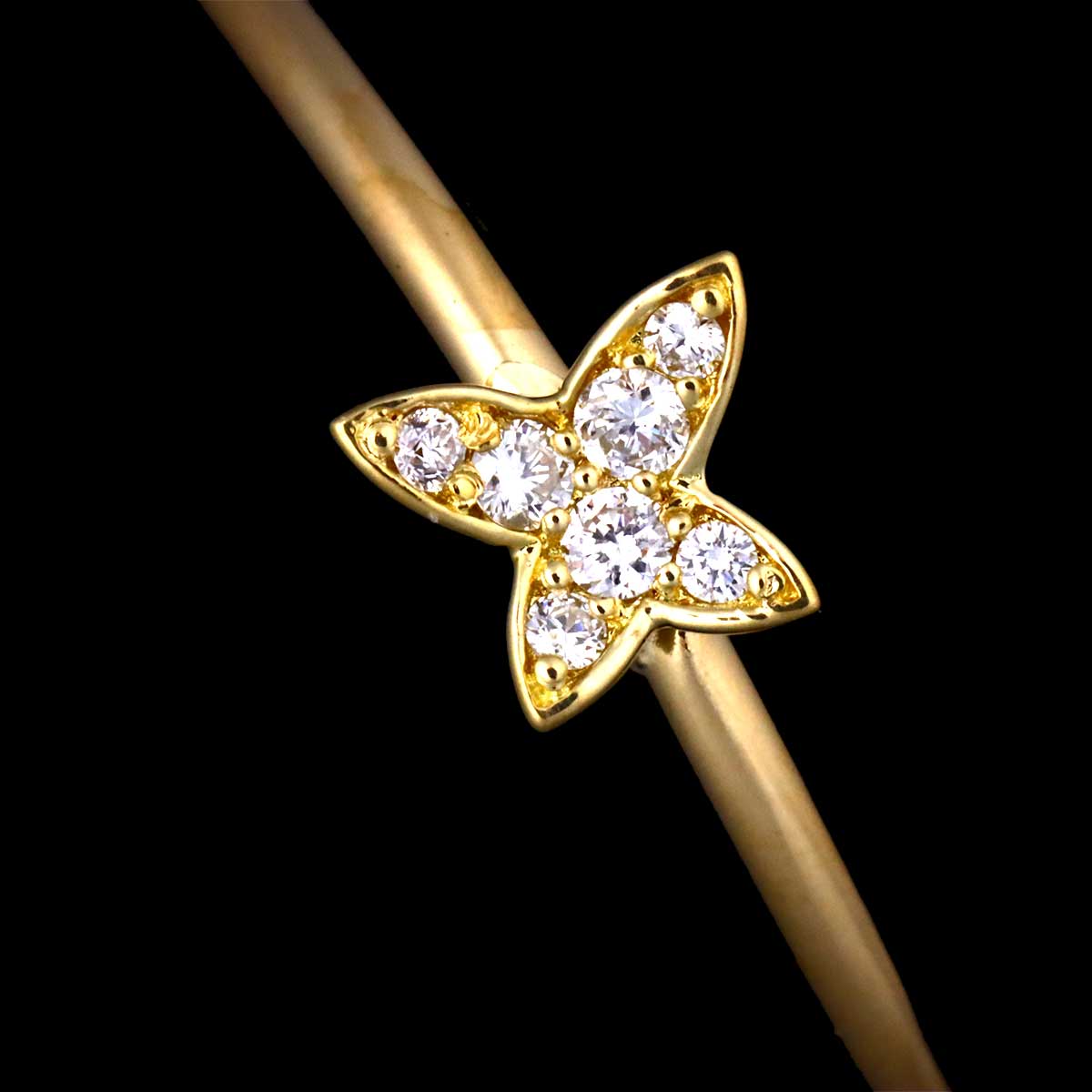 Diamond 0.03ct/0.03ct Earrings Pierced 18K YG 750