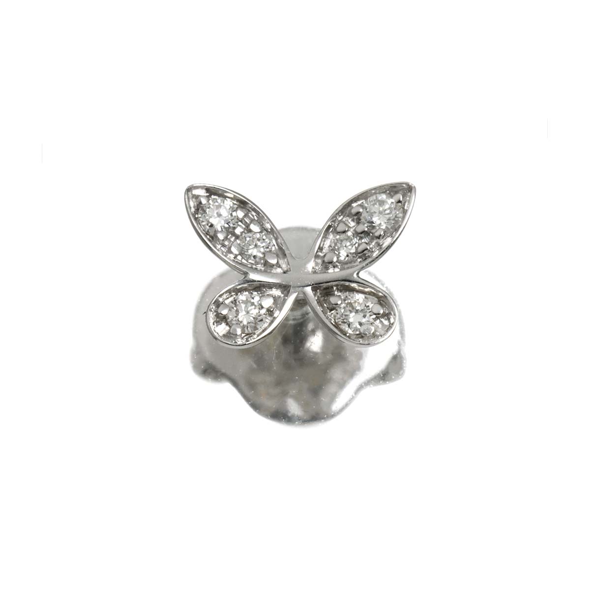 Butterfly Diamond Earring 18K WG 750 One Piece only