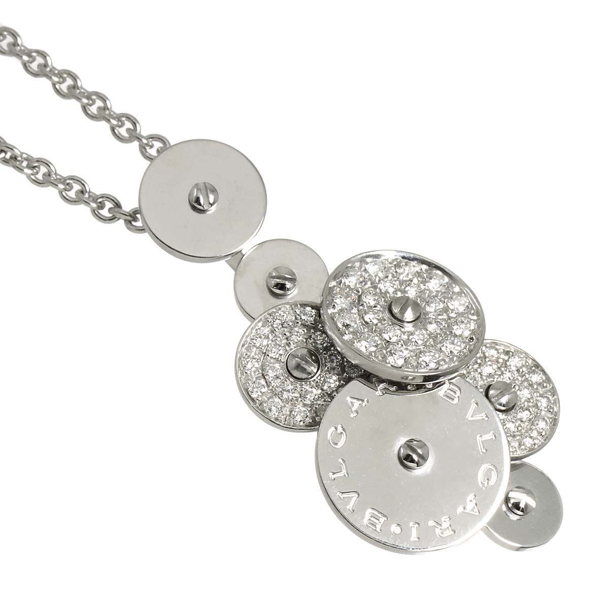 Cicladi Diamond Necklace 18K White Gold 750