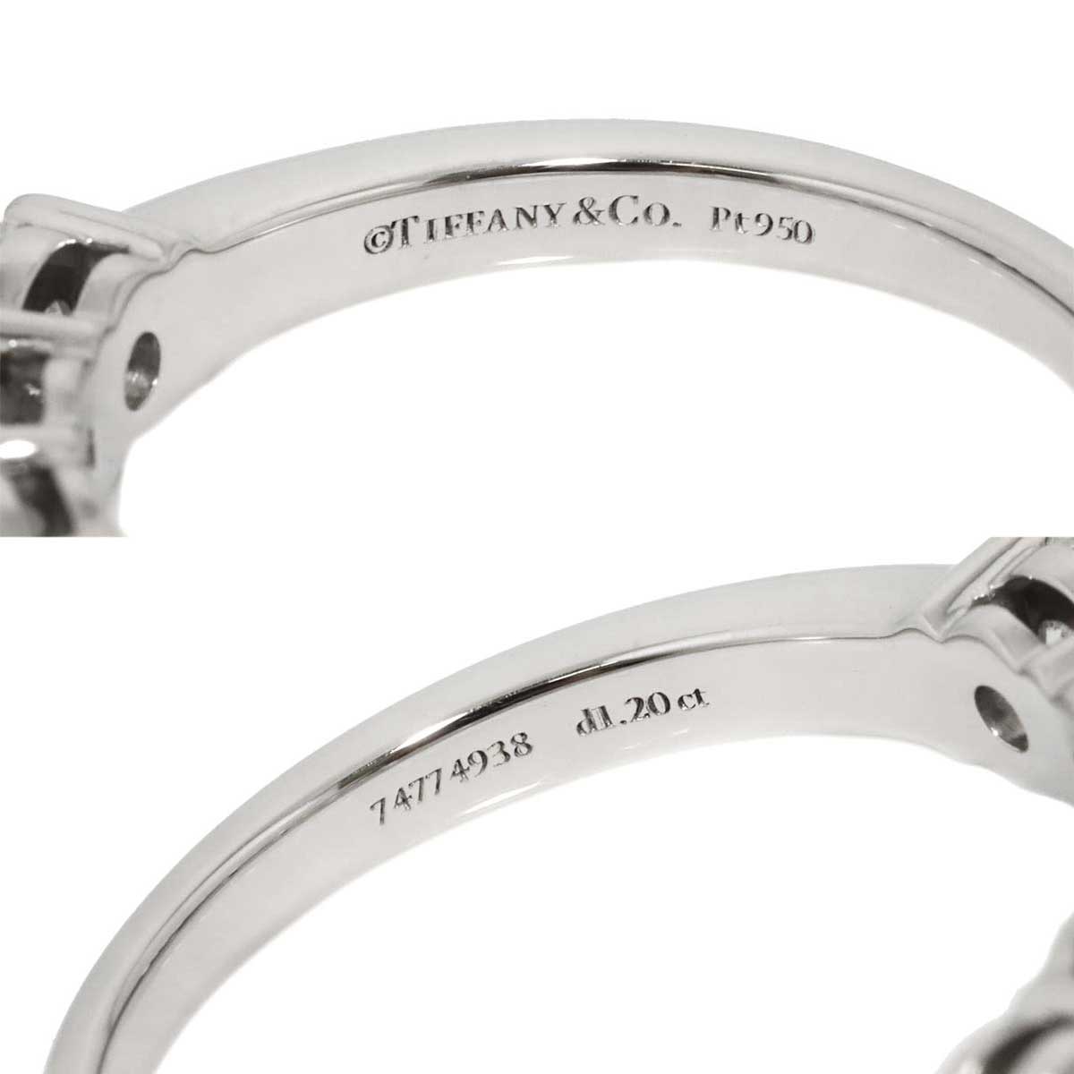 Forever Diamond 0.24ctX5 G/VS1-2/3EX Ring Platinum Size6.75(US)