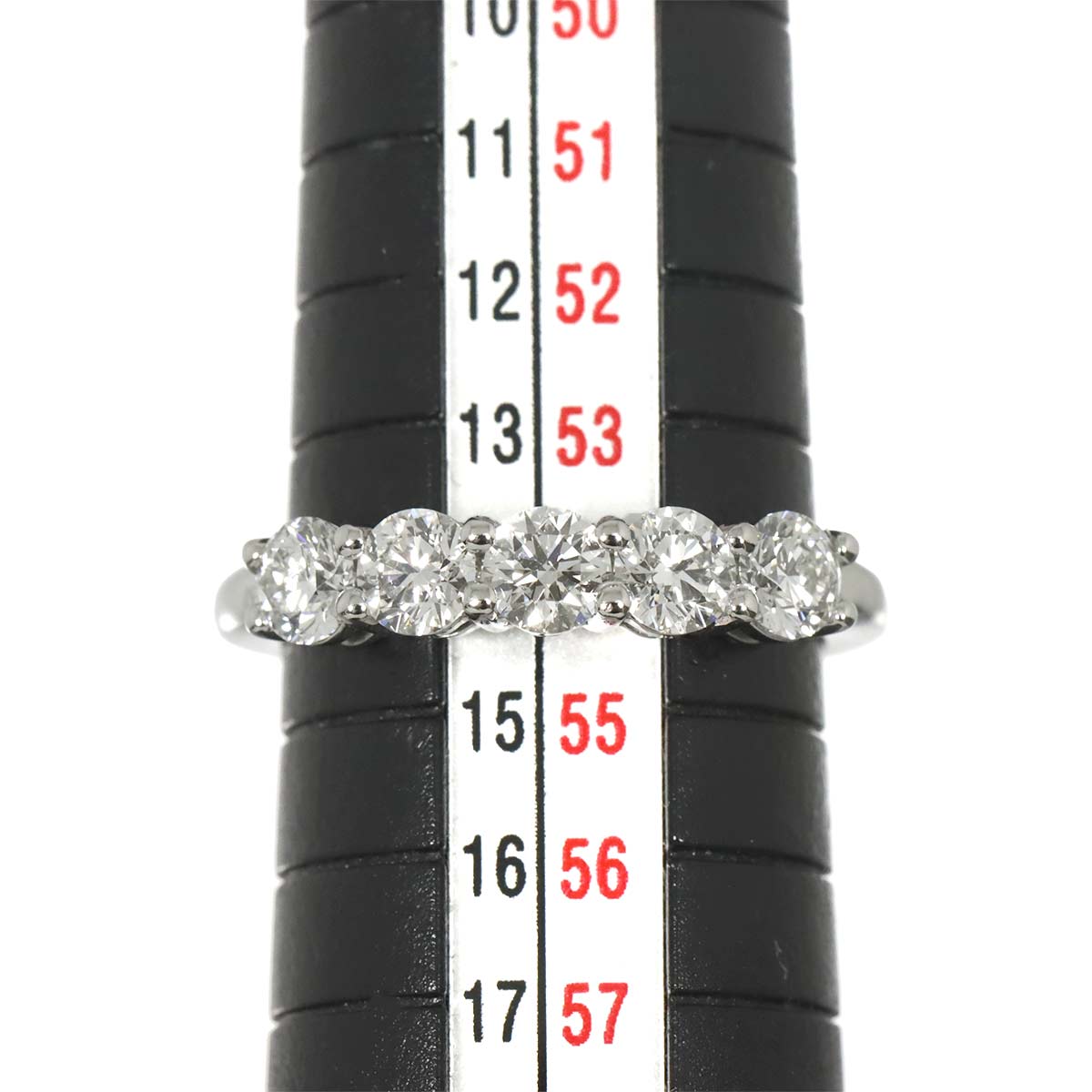 Forever Diamond 0.24ctX5 G/VS1-2/3EX Ring Platinum Size6.75(US)