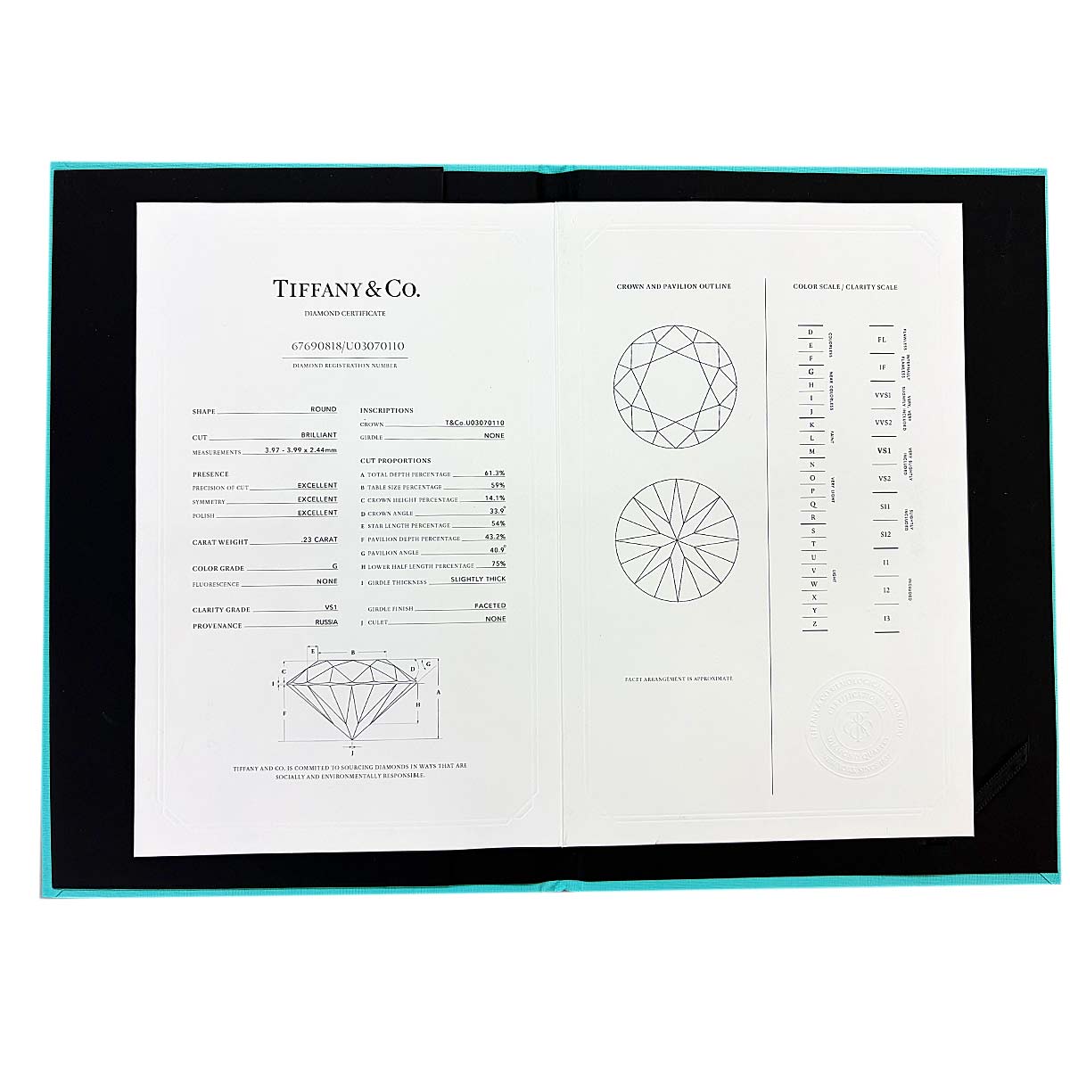 Diamond 0.23ct G/VS1/3EX Ring Pt Size3.25-3.75(US)