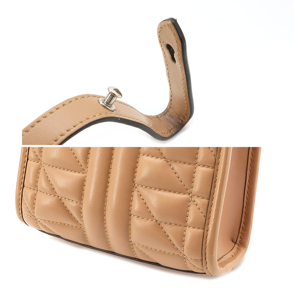 GG Marmont Quilting Mini Hand Shoulder Bag Beige 696123
