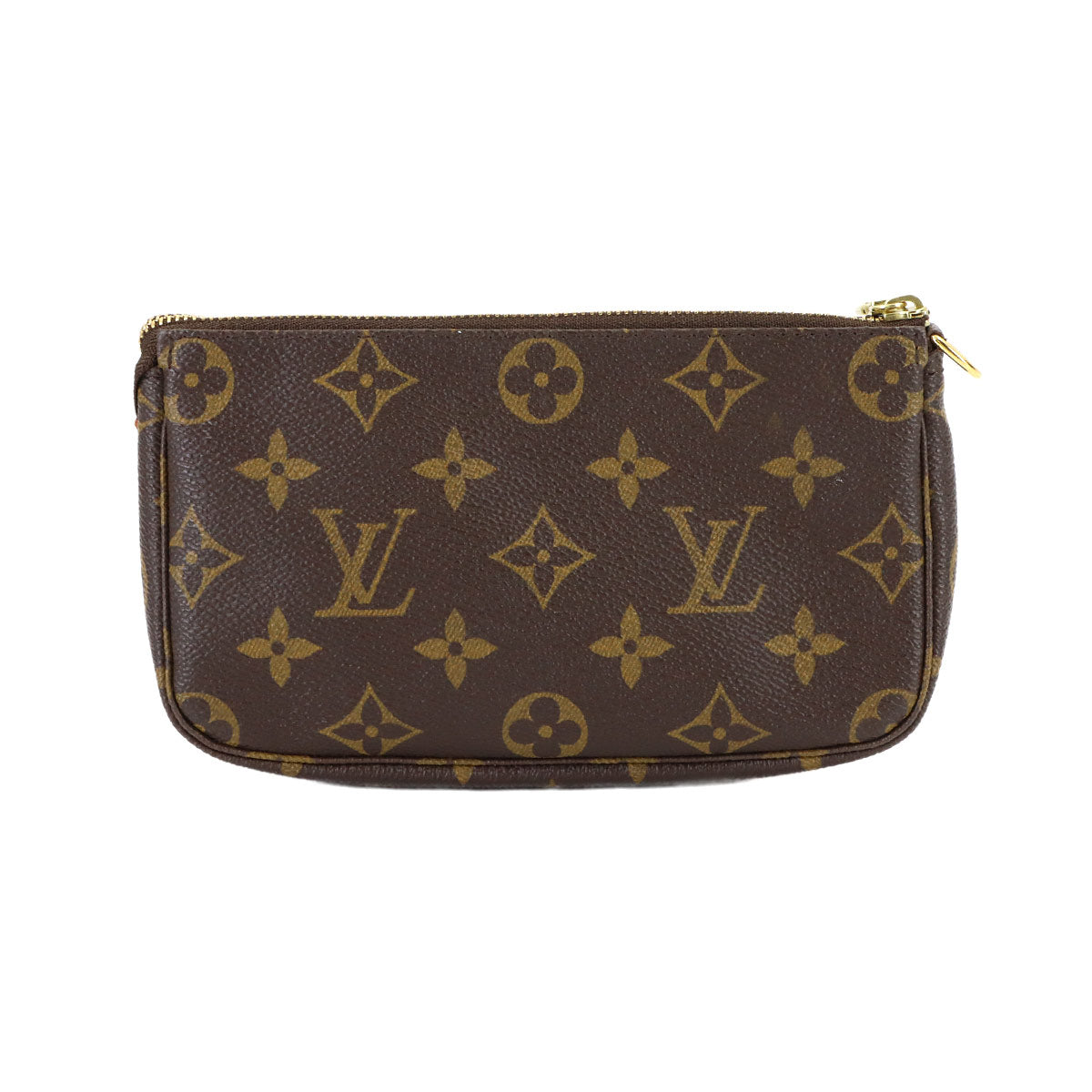 Monogram Pochette Accessoires Shoulder Bag Pouch Brown
