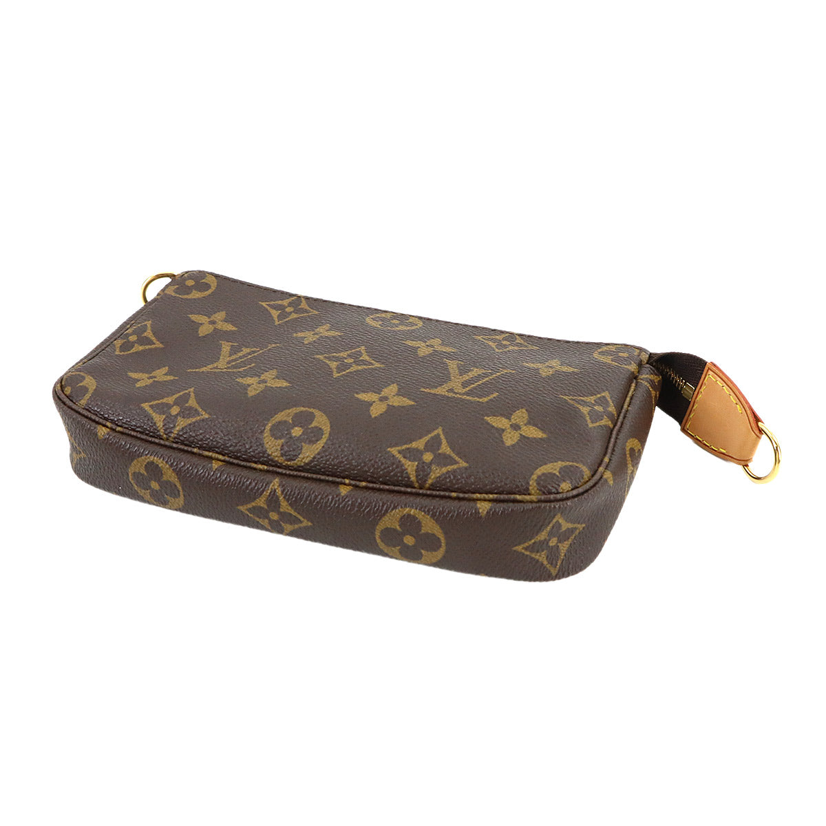 Monogram Pochette Accessoires Shoulder Bag Pouch Brown