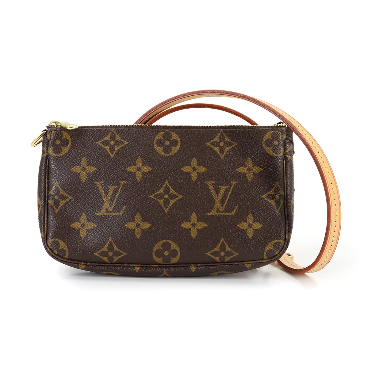 Monogram Pochette Accessoires Shoulder Bag Pouch Brown