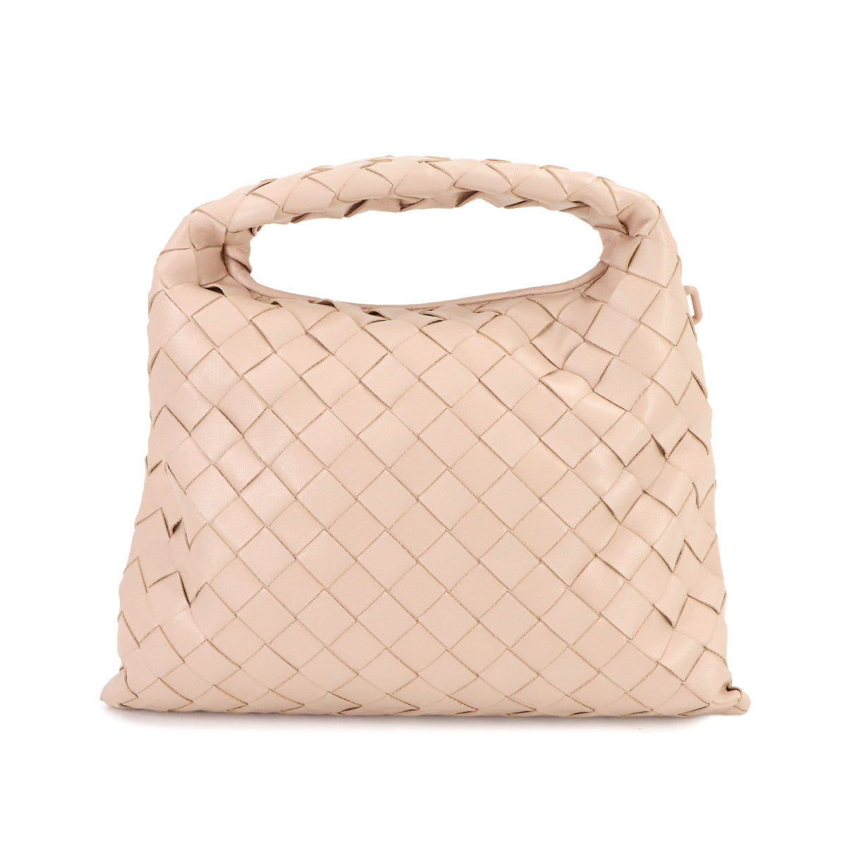 Intrecciato Mini Hop Hand Shoulder Bag Leather Pink