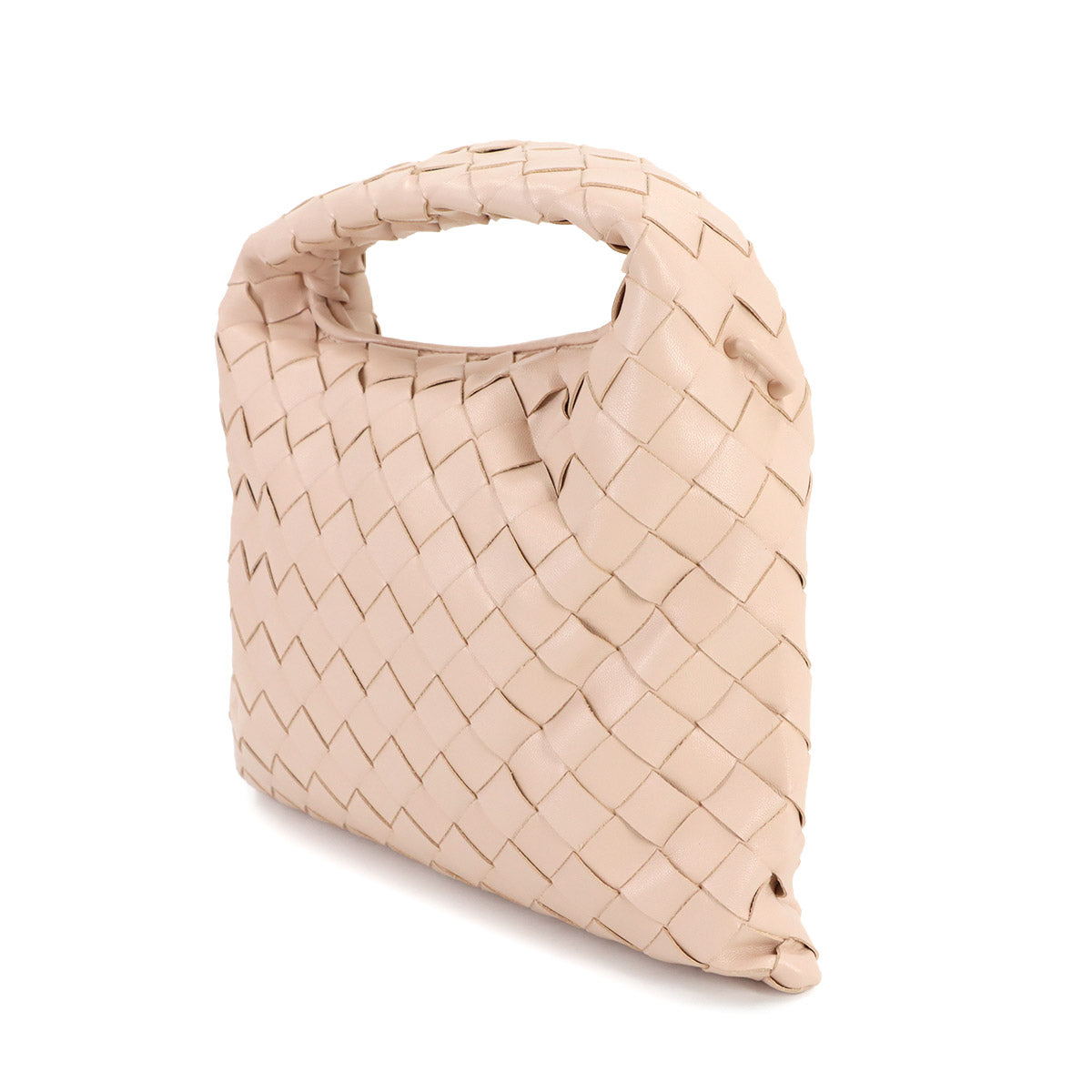Intrecciato Mini Hop Hand Shoulder Bag Leather Pink