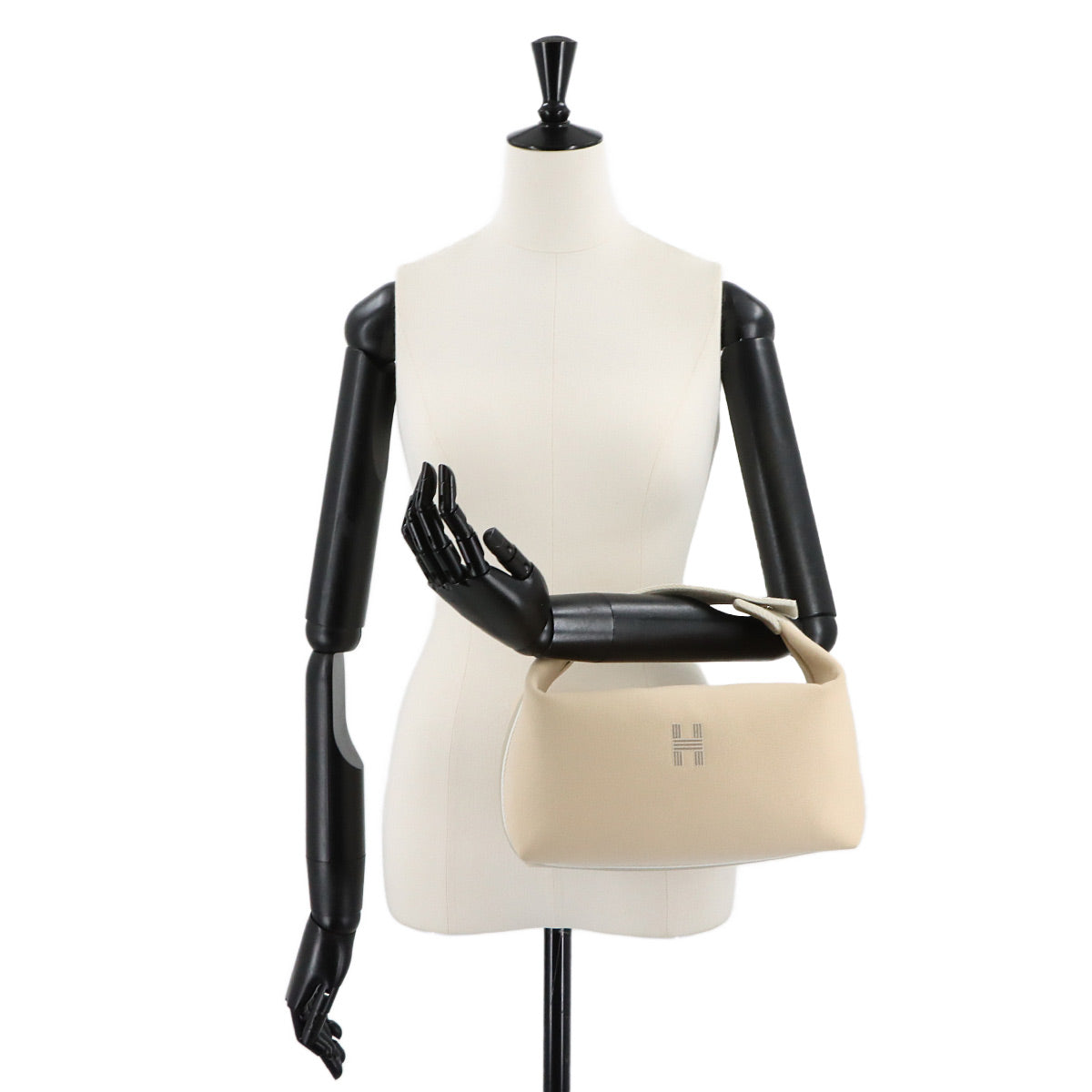 Bride a Brac GM Hand Bag Toile H Naturel Pouch