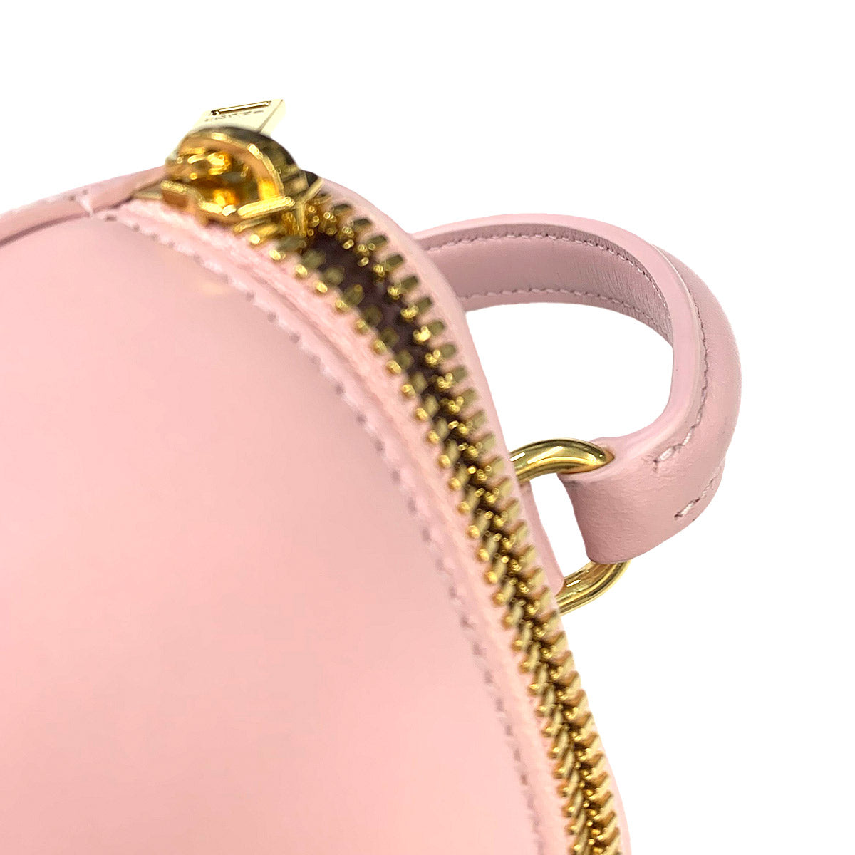 Triomphe Mini Vanity Case Hand Shoulder Bag Leather Light pink