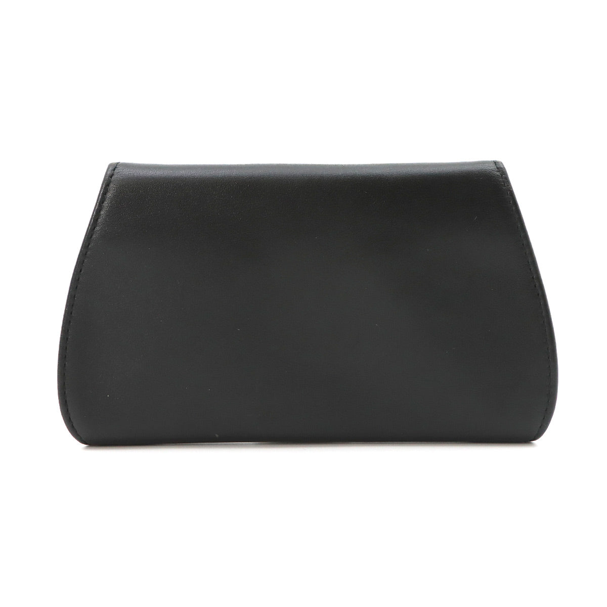 Panther Coin Case Leather Black Purse