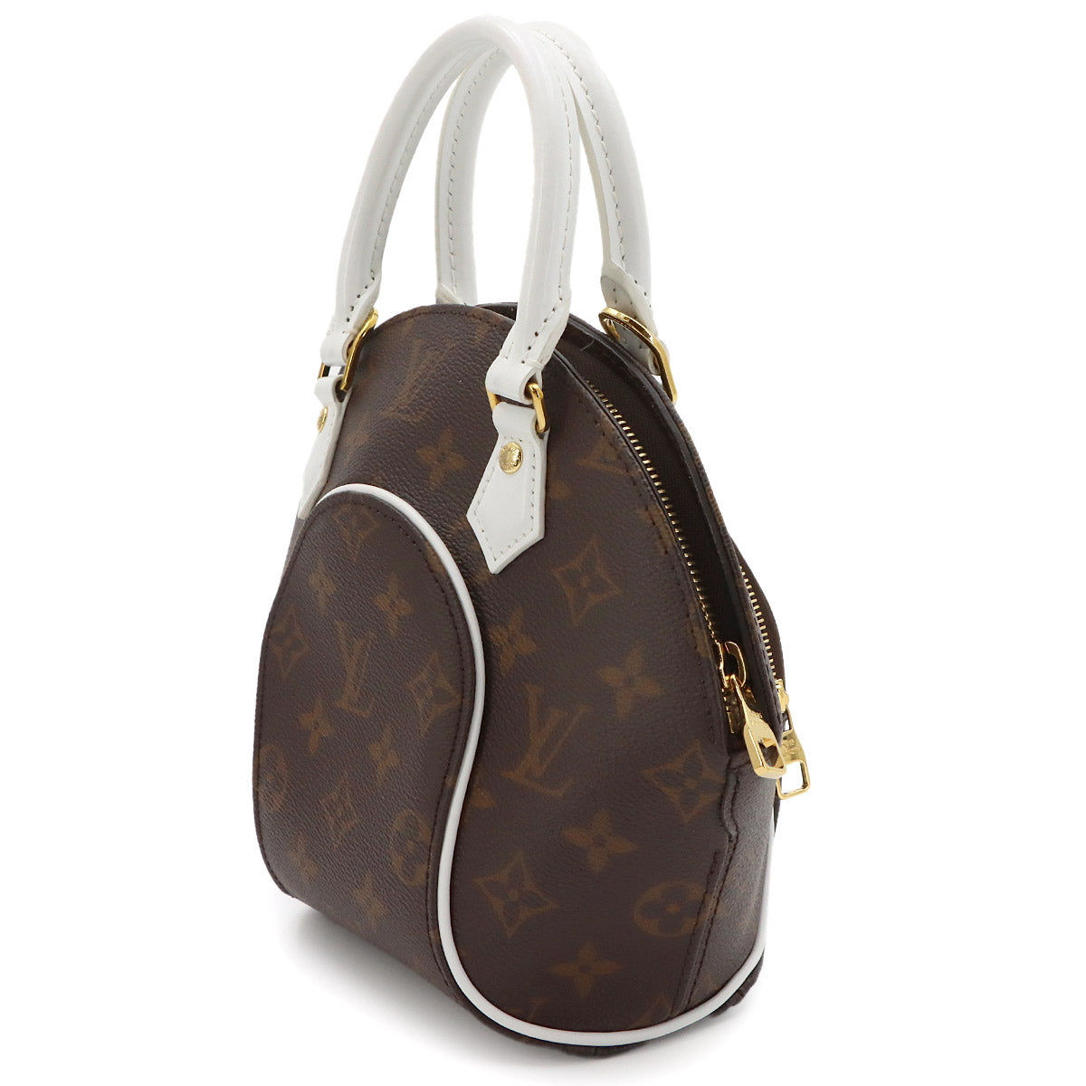 Monogram Ellipse BB Hand Shoulder Bag Brown White M20752