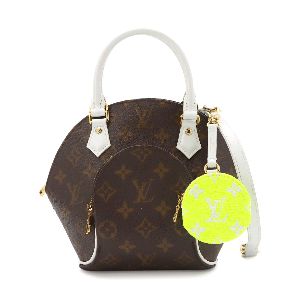 Monogram Ellipse BB Hand Shoulder Bag Brown White M20752