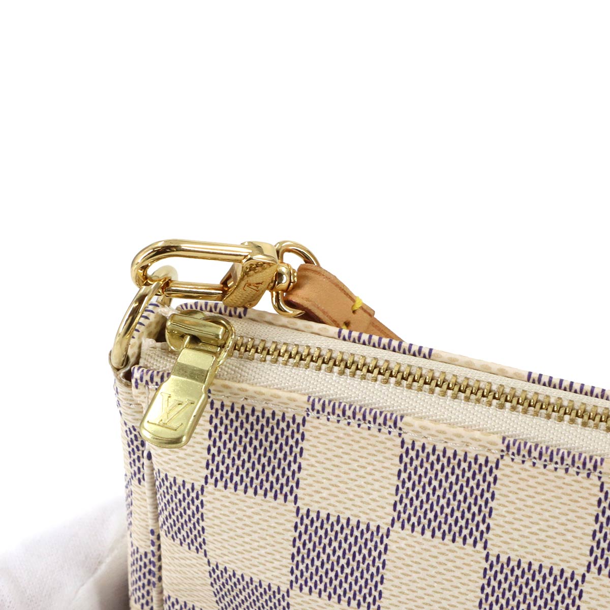 Damier Azur Pochette Accessoires Pouch N41207 Purse