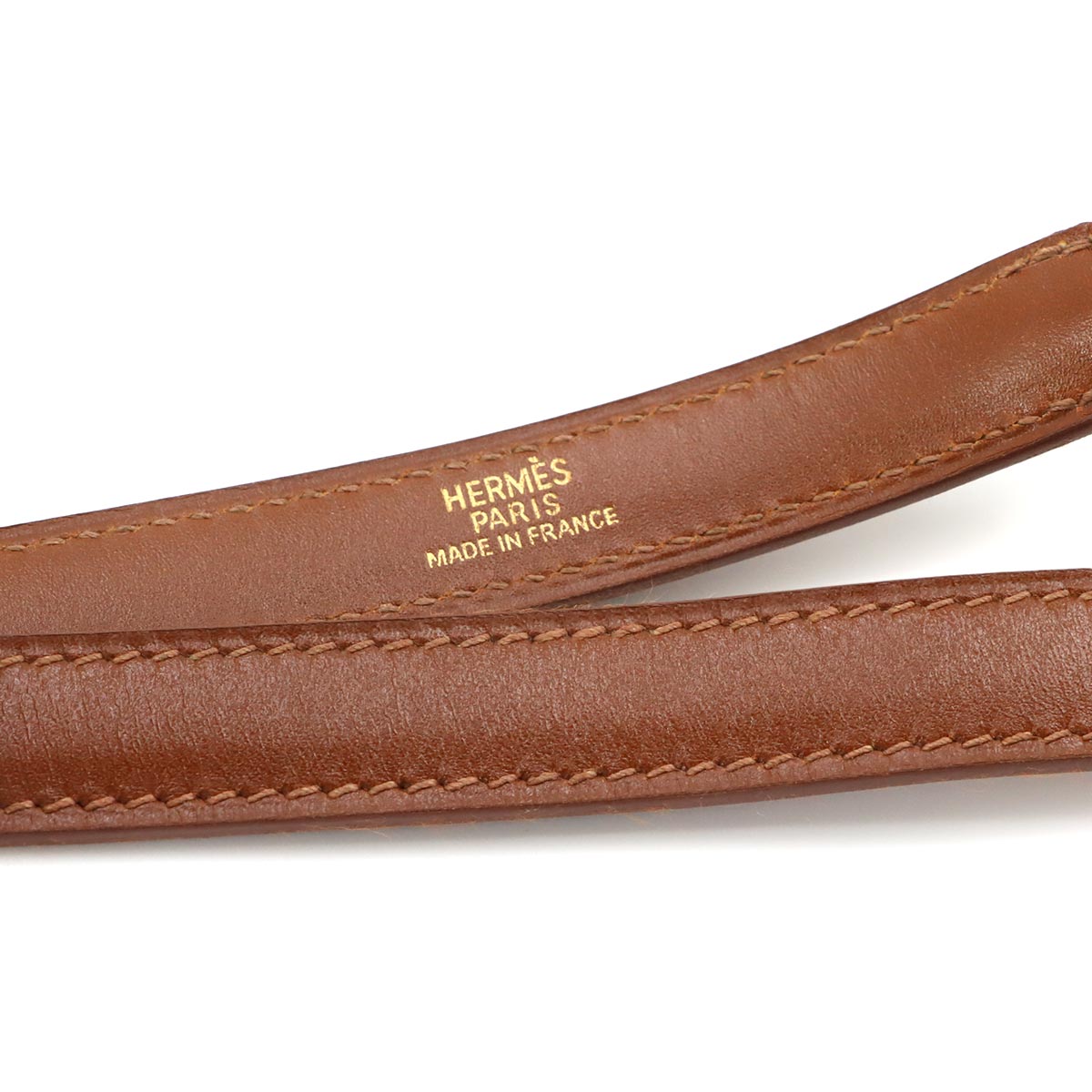Shoulder Strap Box Calf Brown Accessory