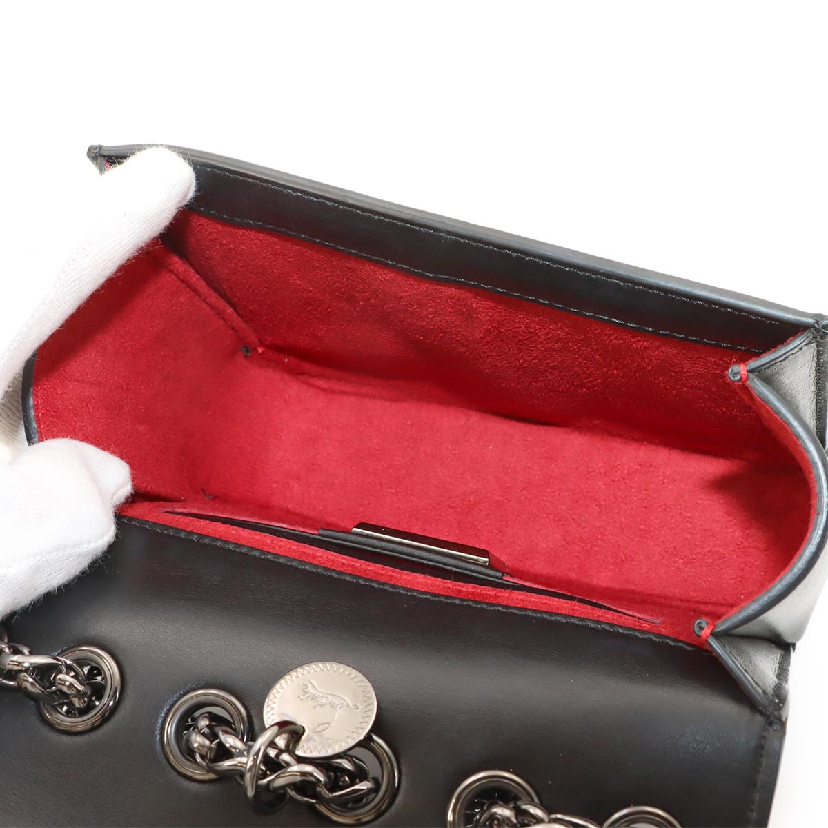 Christian Louboutin Sweet Charity Baby Chain Shoulder Bag Studs 1165031