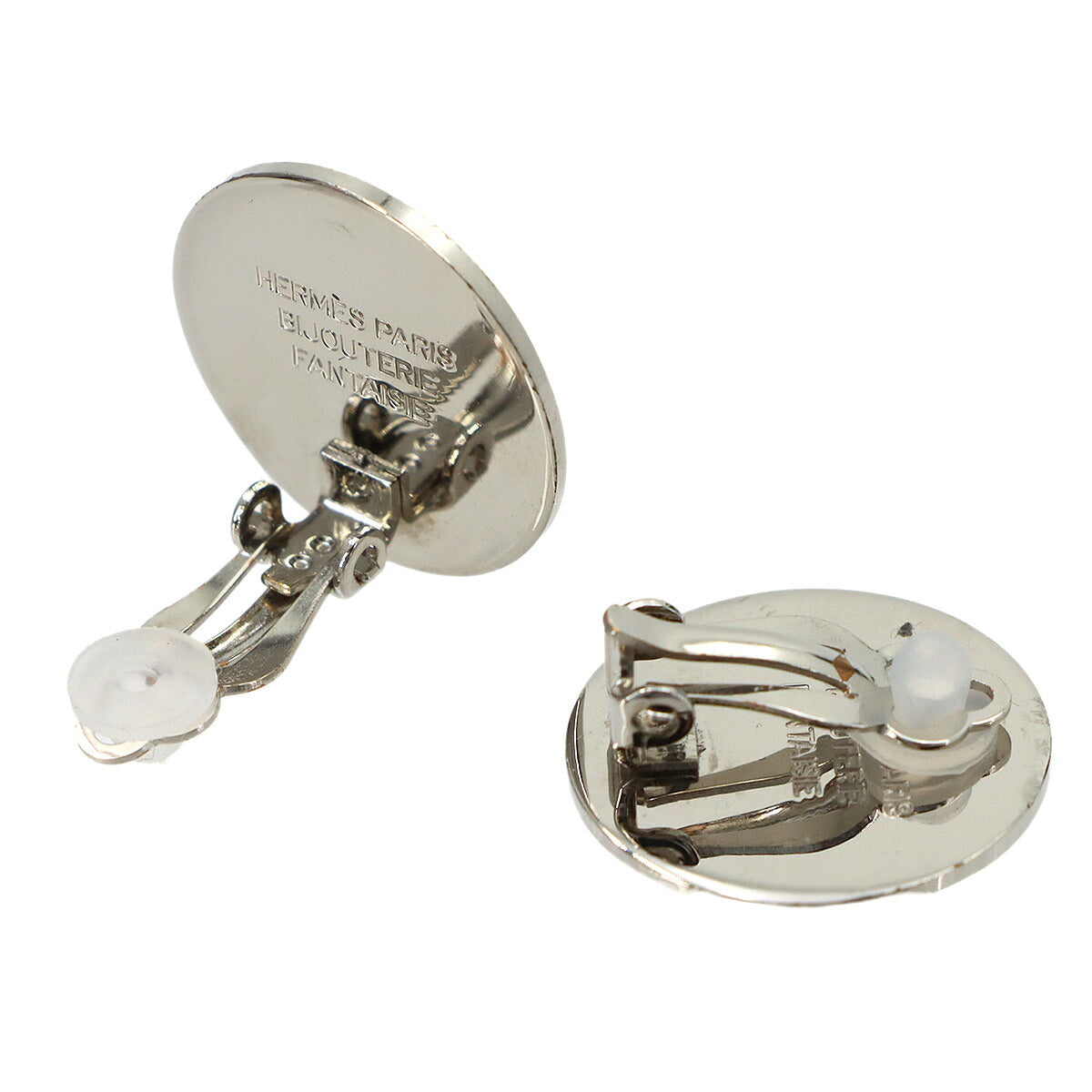 Sellier Round Type Earrings Silver Accessory