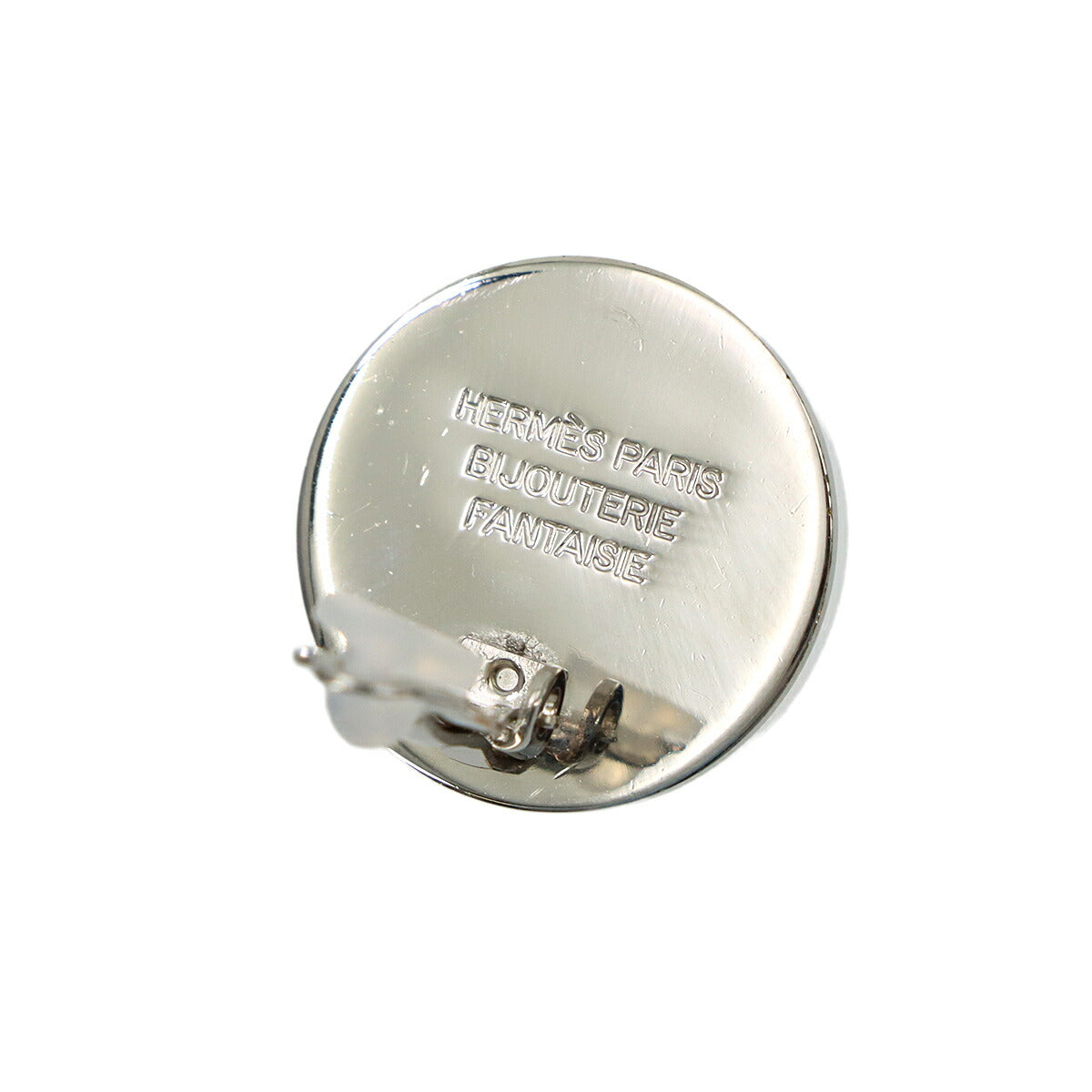 Sellier Round Type Earrings Silver Accessory