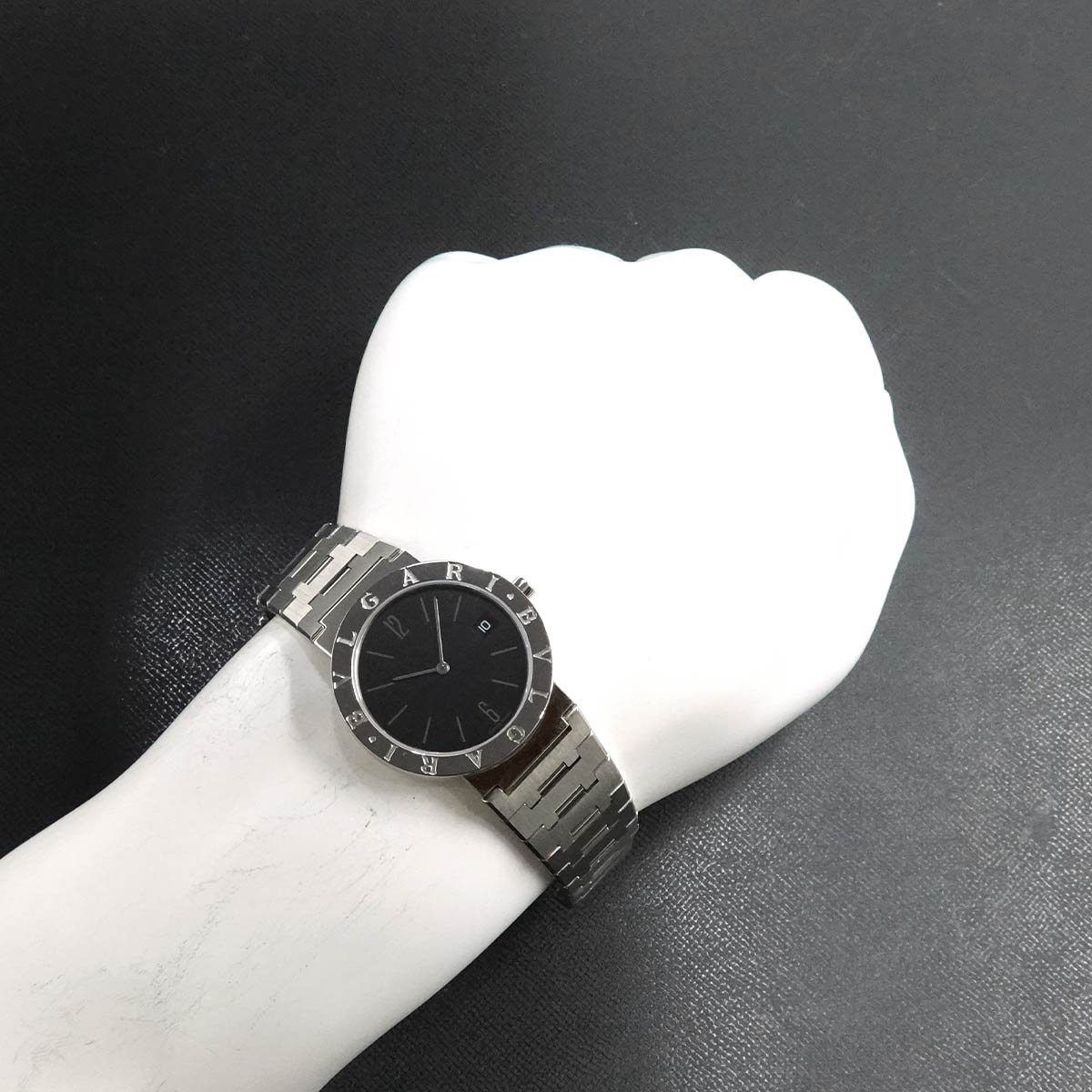 BVLGARIBVLGARI BB33SS Quartz Black Dial Boys Watch