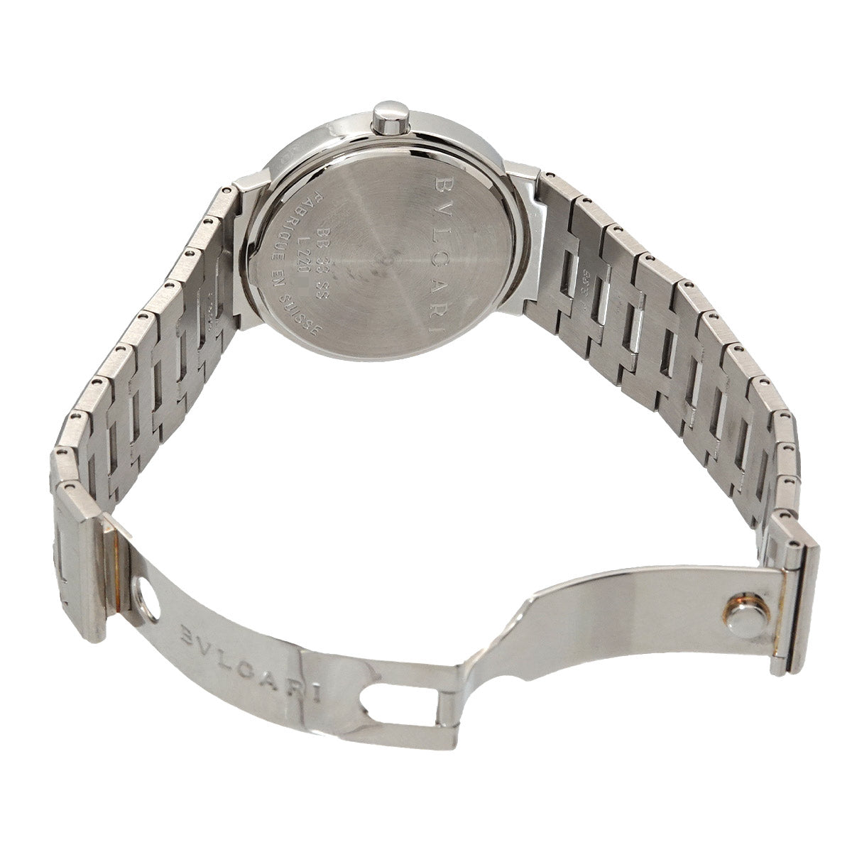 BVLGARIBVLGARI BB33SS Quartz Black Dial Boys Watch