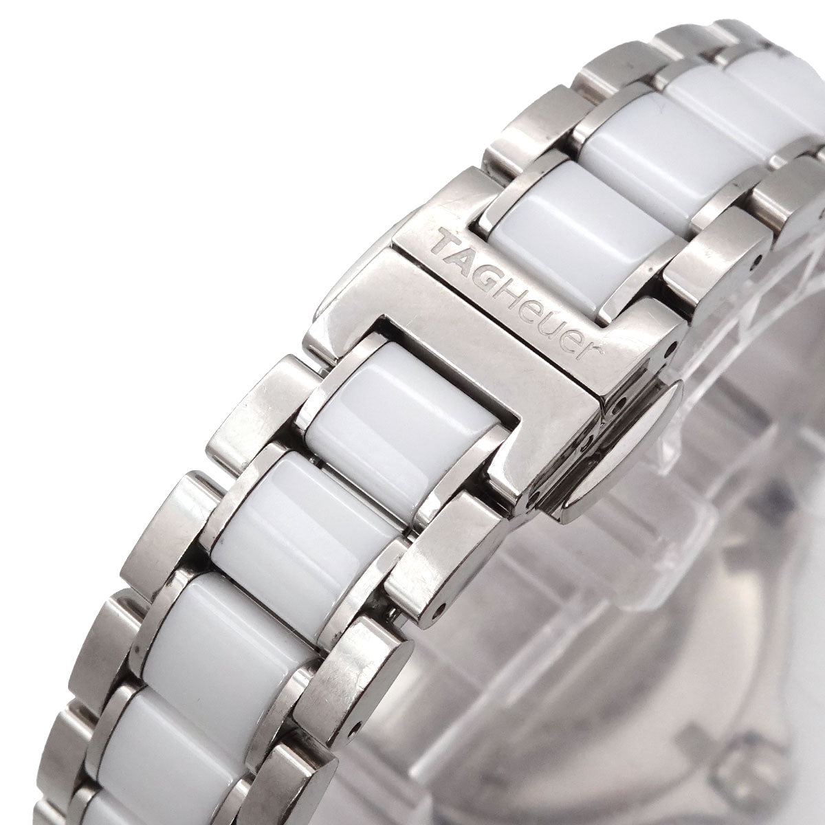 Formula 1 WAH1211 Date Quartz White Dial Ceramic Ladies Watch
