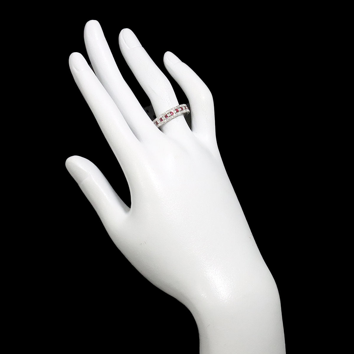 Belle Epoque Diamond Ring 18K WG 750 Size6-6.25(US)