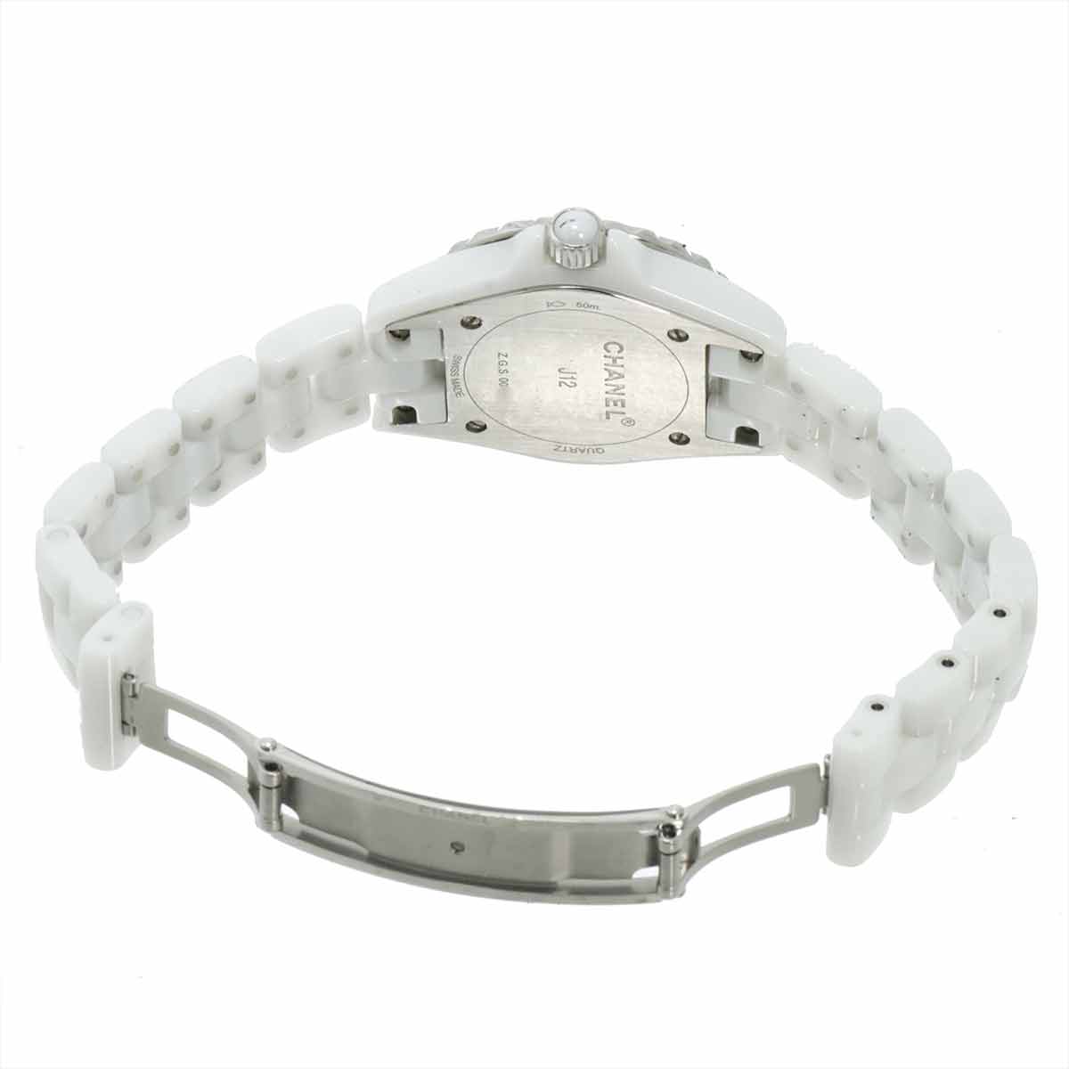 J12 H3243 Pink Sapphire Bezel 8P Diamond White Shell Dial