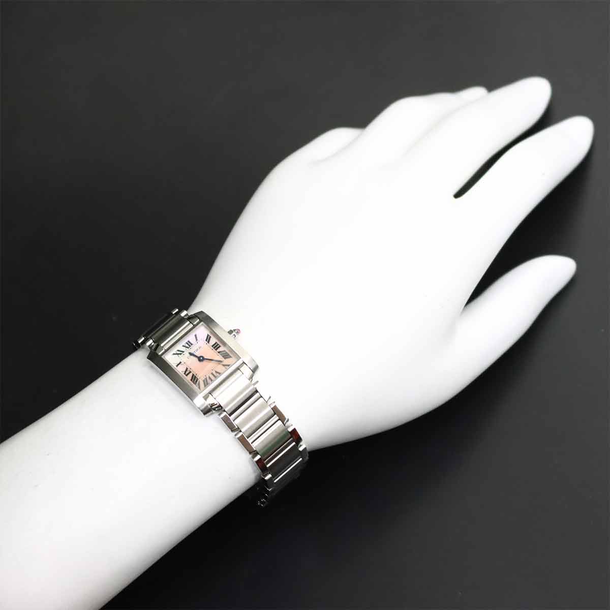 Tank Francaise SM W51028Q3 Quartz Pink Shell Dial Ladies